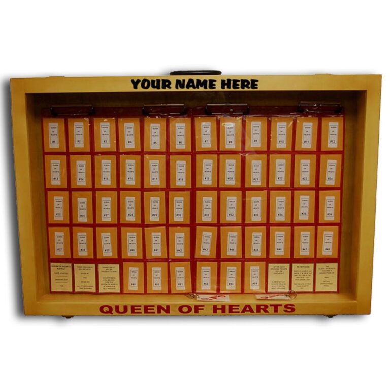 1 5454 Queen Of Hearts Raffle Case And Starter Package Ray Gay Sales