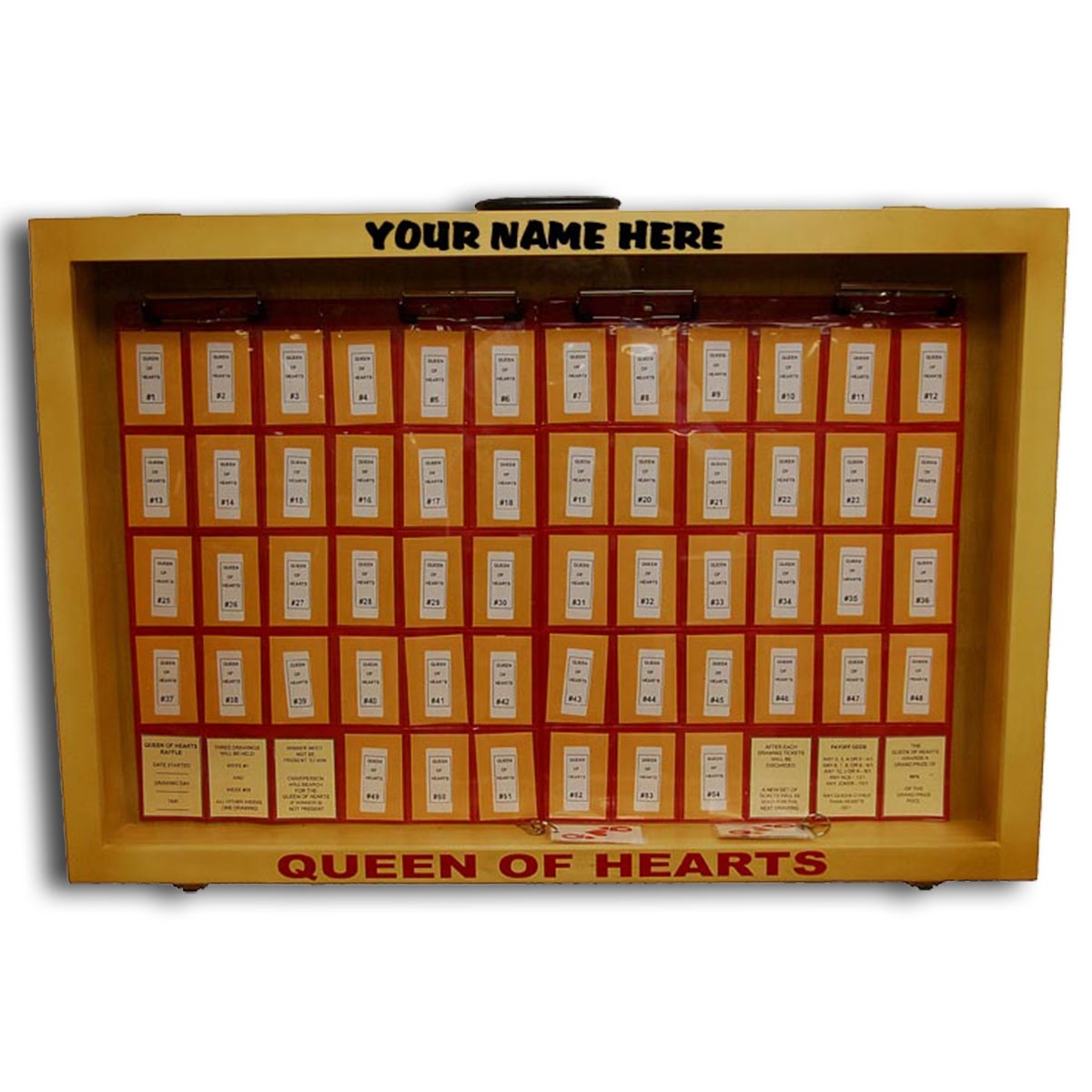 1 5454 Queen Of Hearts Raffle Case And Starter Package Ray Gay Sales