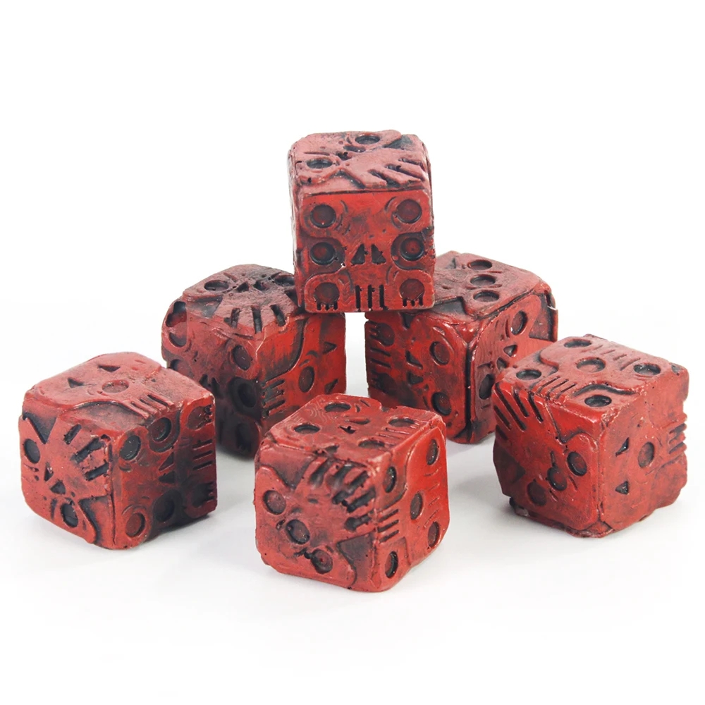 1 Piece Red Skull Dice Halloween Skeleton 6 Sided Dice Scary Board Games For Adults Halloween Party Supplies 20mm AliExpress