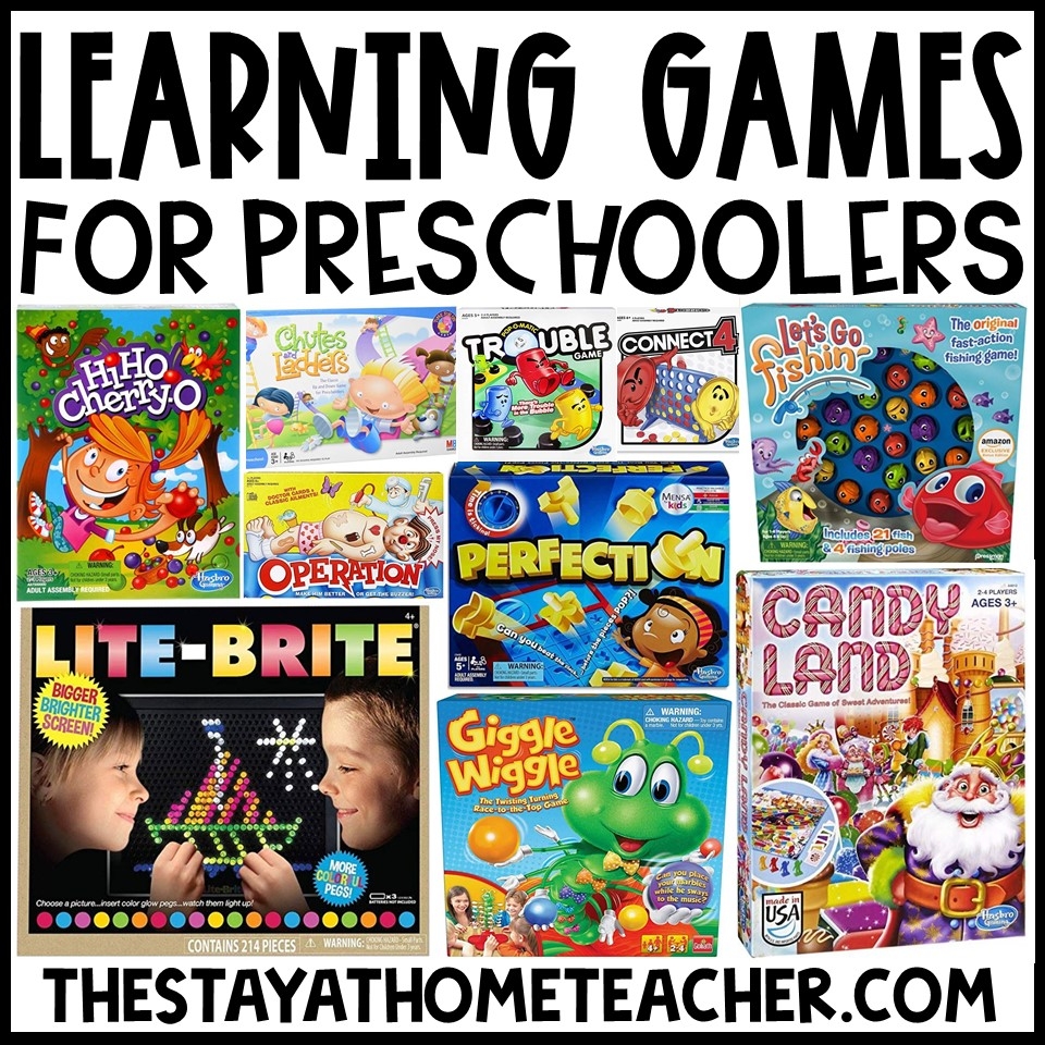 10 Fun Preschool Games For At Home Learning The Stay at Home Teacher