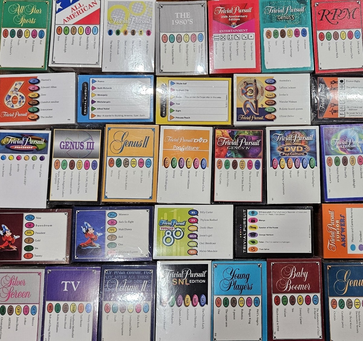 100 Trivial Pursuit Cards You Pick The Edition Genus And More EBay