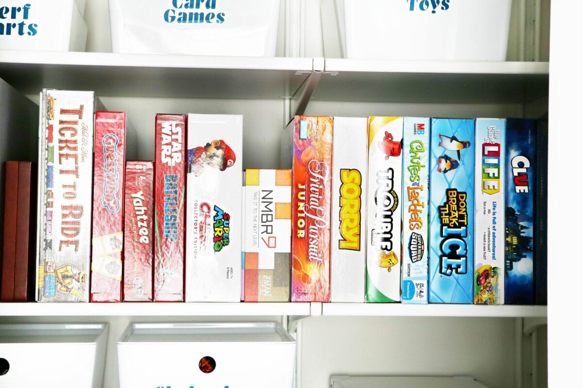 15 Brilliant Storage Ideas For Board Games Abby Organizes