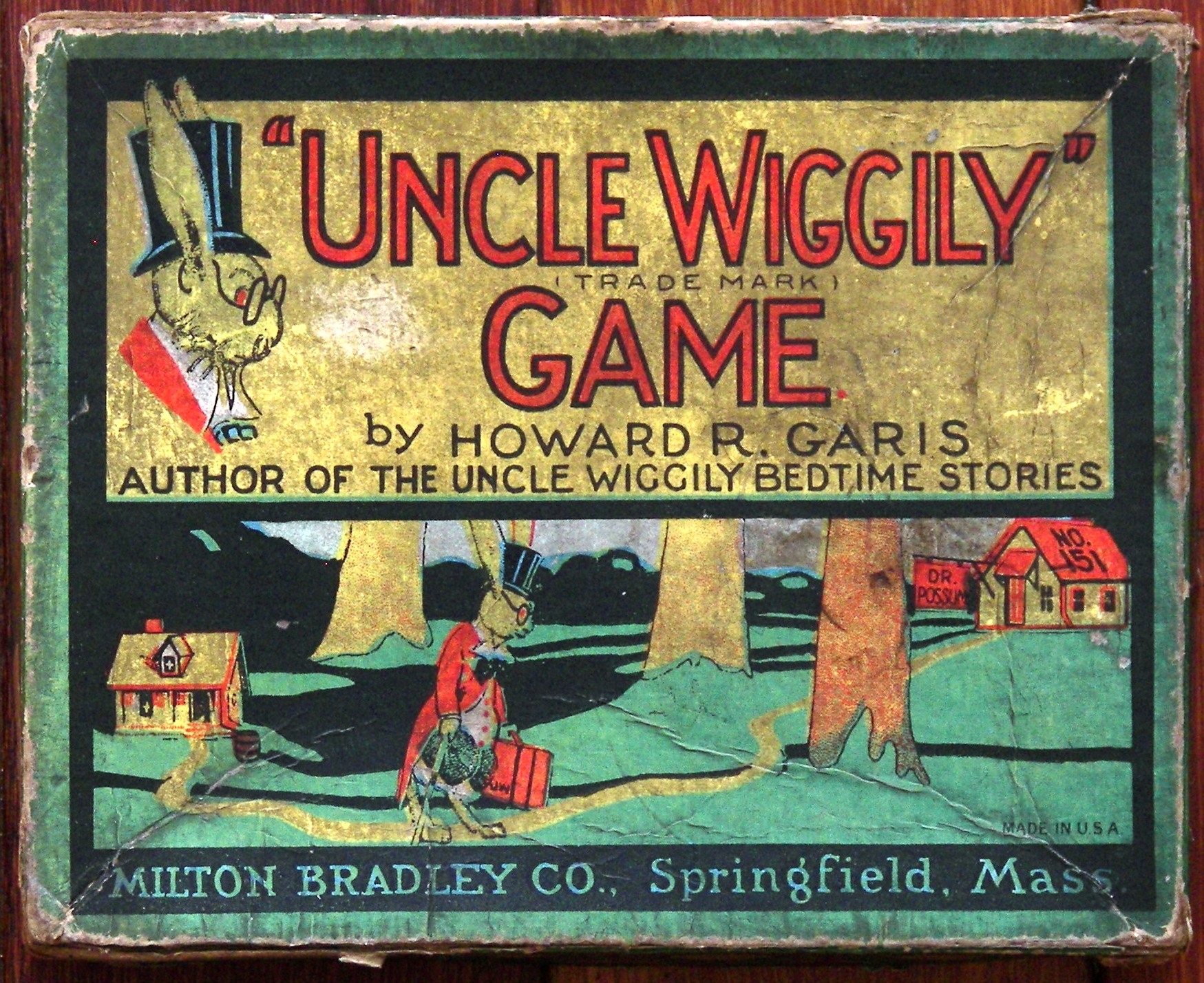 1916 Uncle Wiggily Game Milton Bradley Co USA Tomsk3000