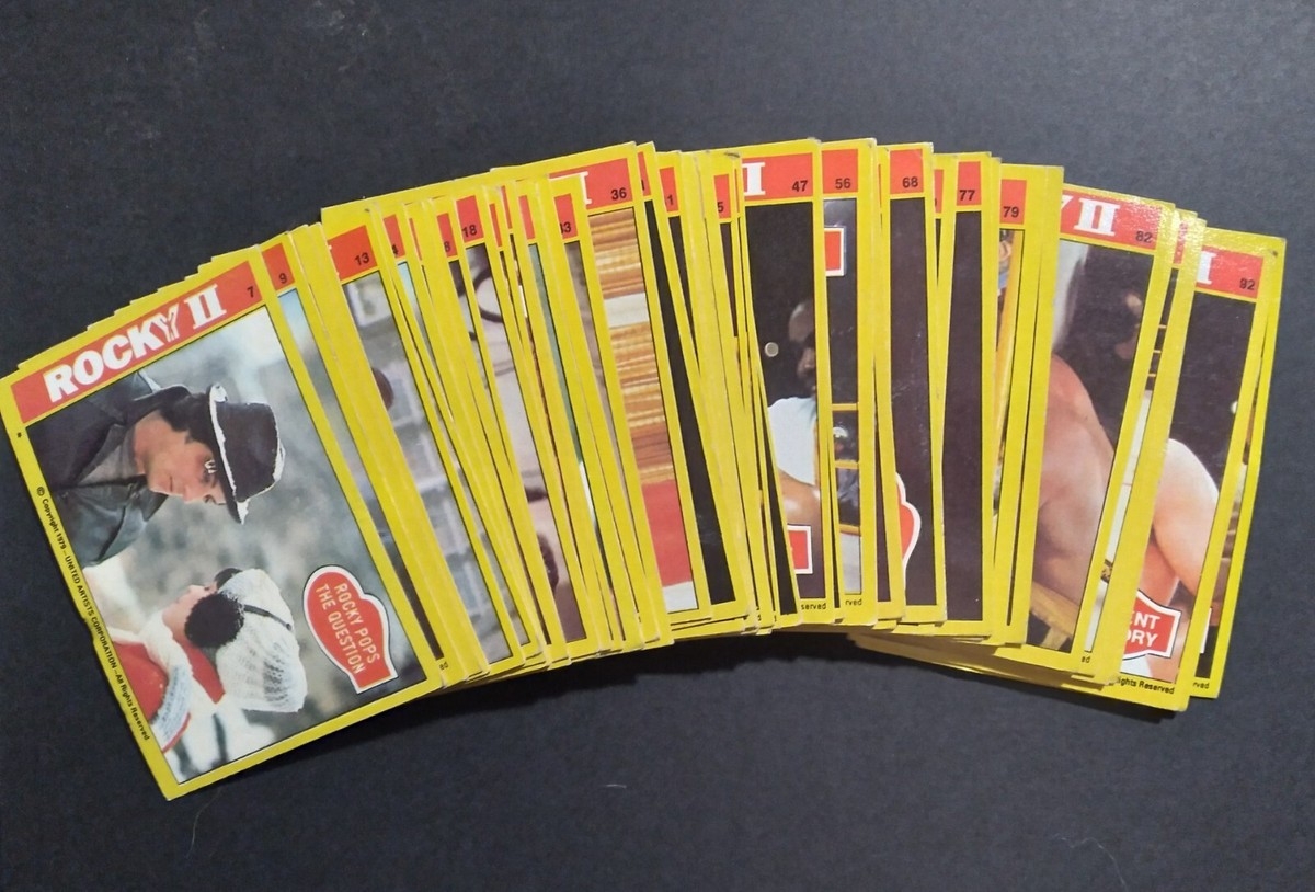 1979 Rocky II Trading Cards Pick Your Cards Complete Your Set EBay