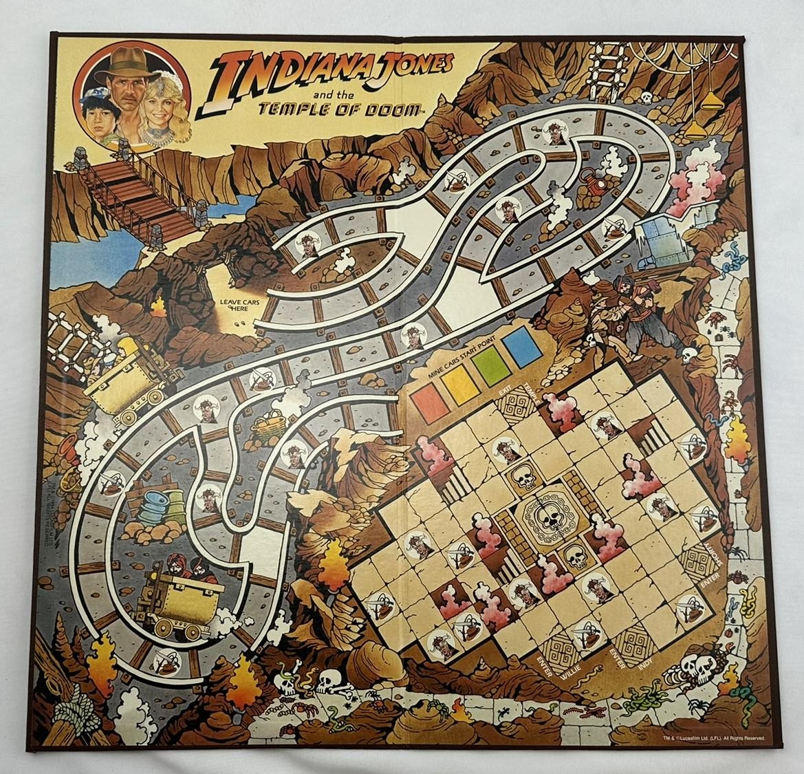 1984 Indiana Jones And The Temple Of Doom Board Game Complete In Great Condition FREE SHIPPING Etsy