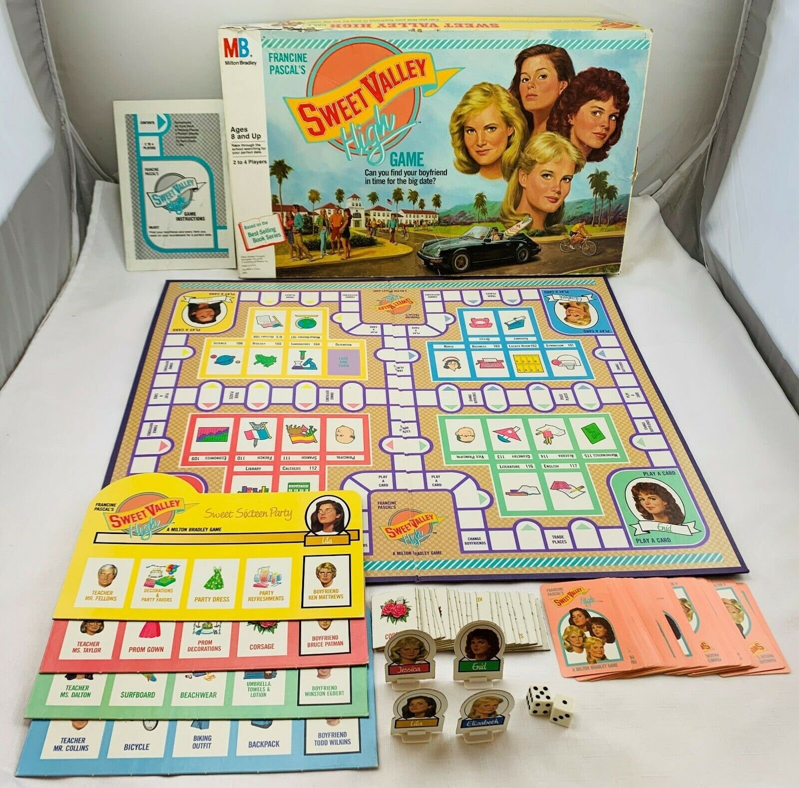1988 Sweet Valley High Game By Milton Bradley Complete In Great Condition Etsy