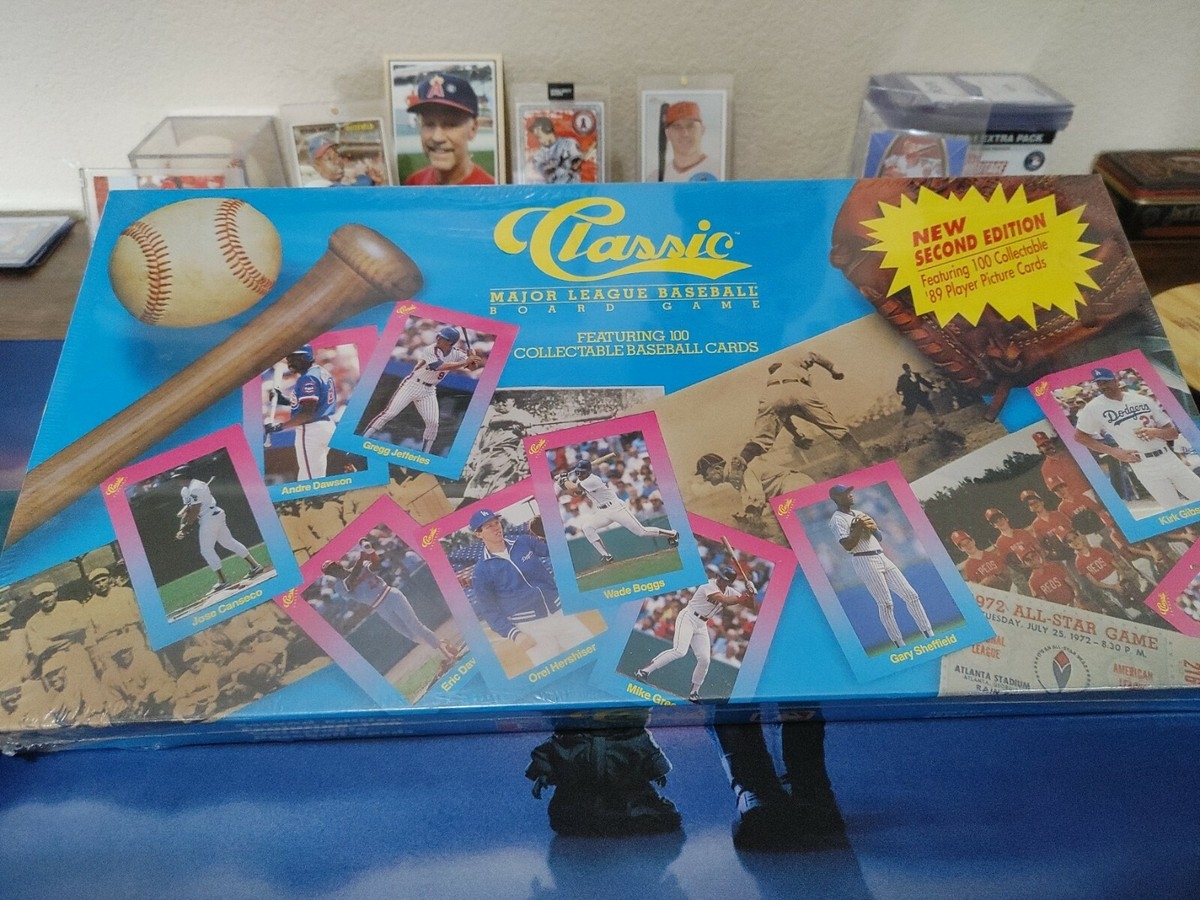 1989 CLASSIC MAJOR LEAGUE BASEBALL BOARD GAME W 100 COLLECTABLE CARDS SEALED EBay