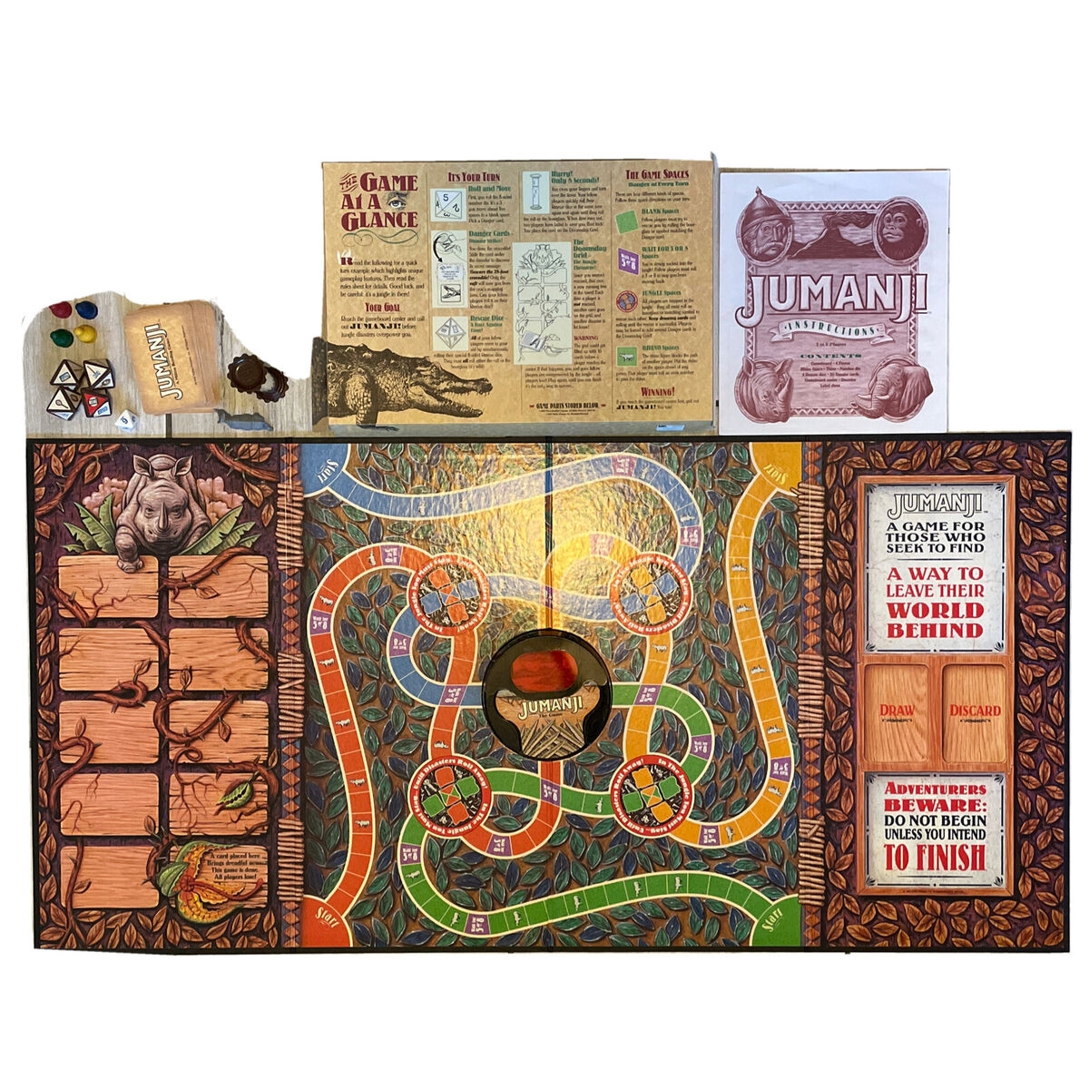 1995 JUMANJI Board Game A Game For Those Who Seek To Find By Milton Bradley EBay