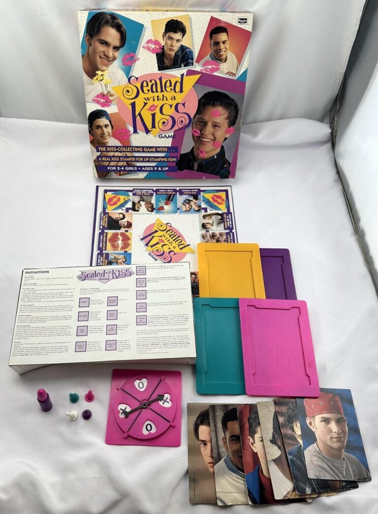 1995 Sealed With A Kiss Game By Roseart Complete In Very Good Condition FREE SHIPPING Etsy