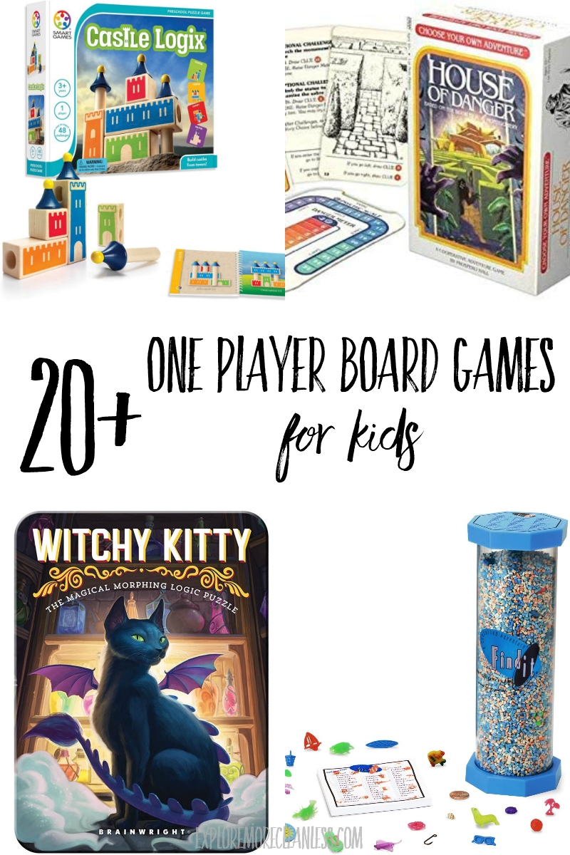20 Fun One Player Board Games For Kids Explore More Clean Less