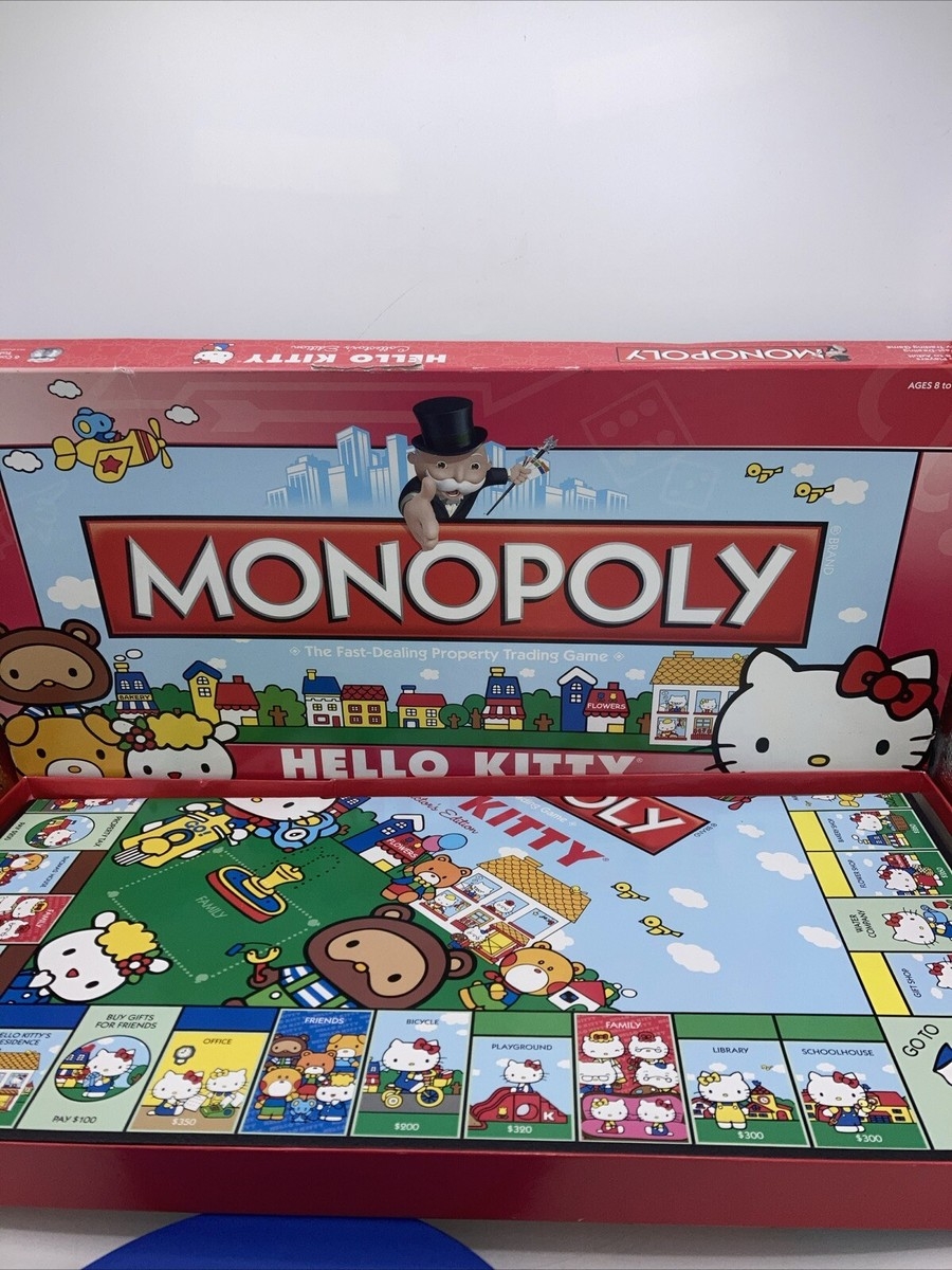 2010 Hello Kitty Monopoly Collector s Edition Board Game Hasbro Sanrio Complete EBay