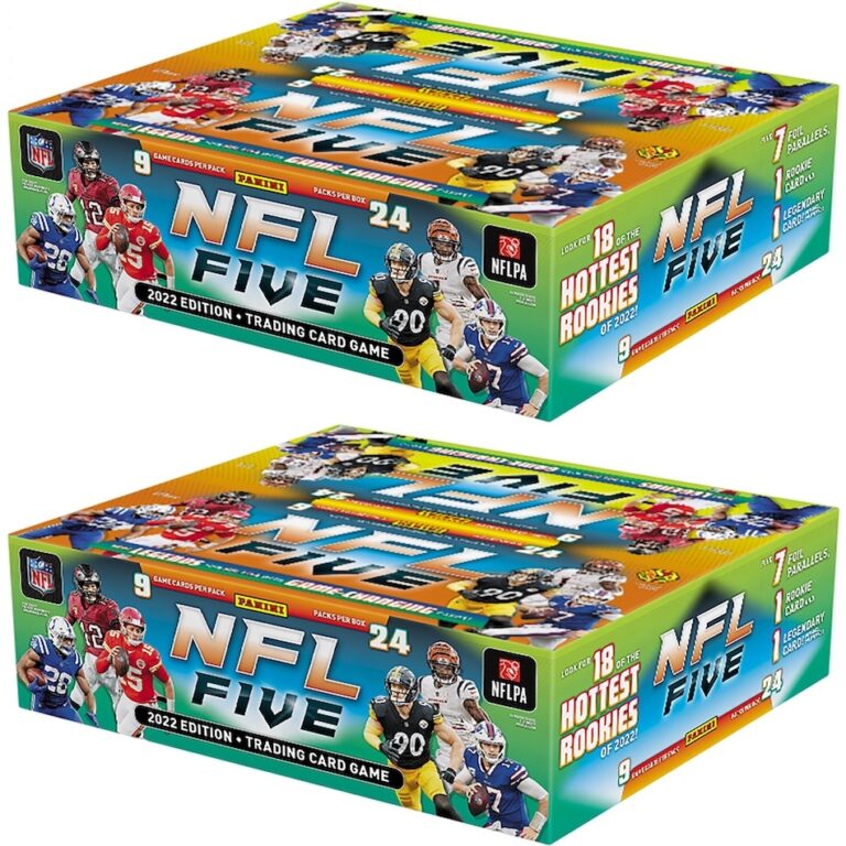2022 Panini NFL Five Trading Card Game Checklist Details Boxes