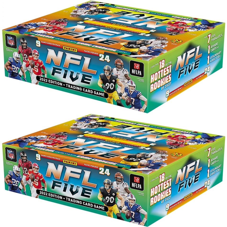 2022 Panini NFL Five Trading Card Game Checklist Details Boxes
