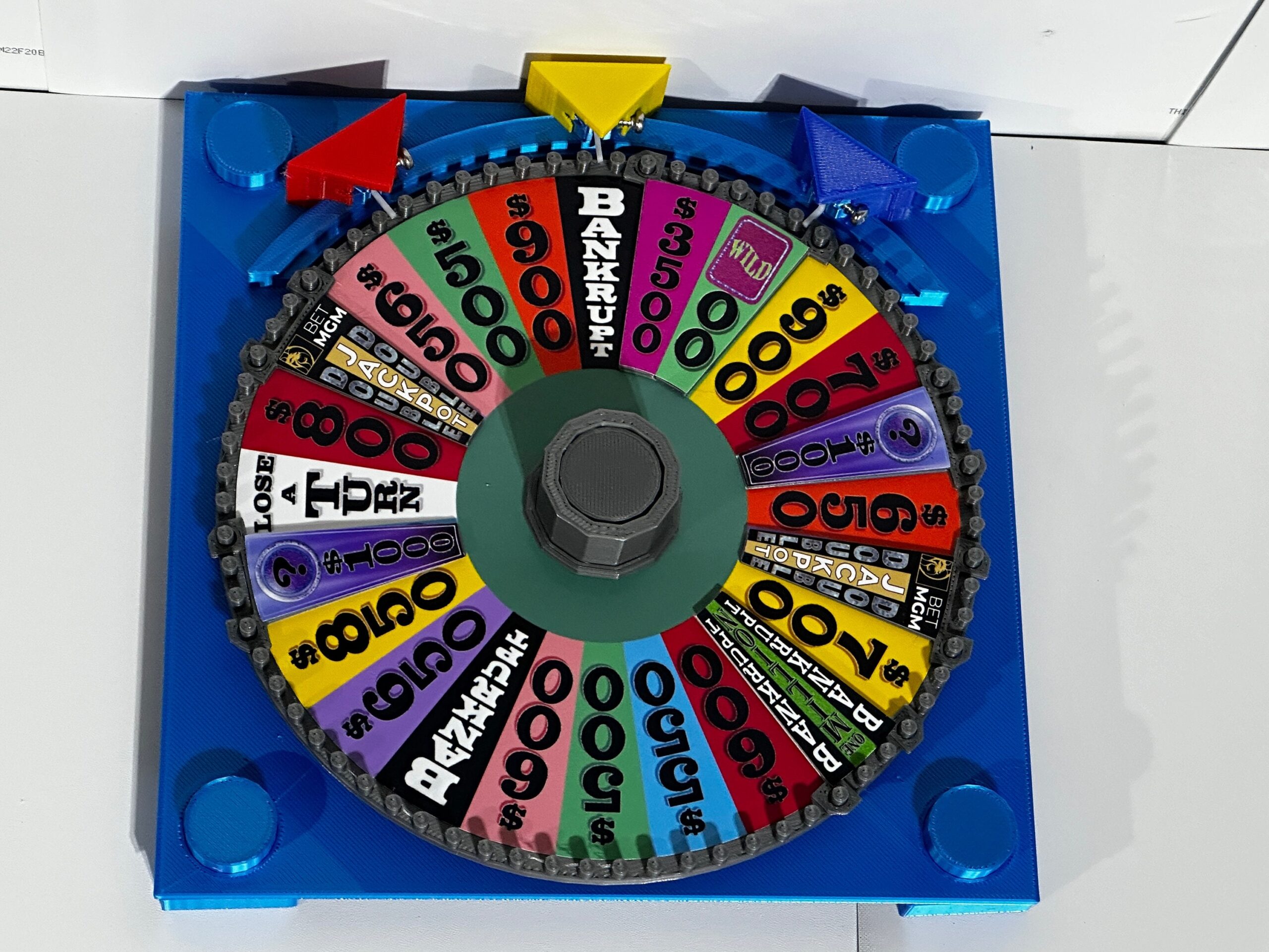 2024 BET MGM Wheel Of Fortune Board Game Wheel Wheel Itself Is 6 73 Inches Www facebook aandm3dprints Www makngames Etsy