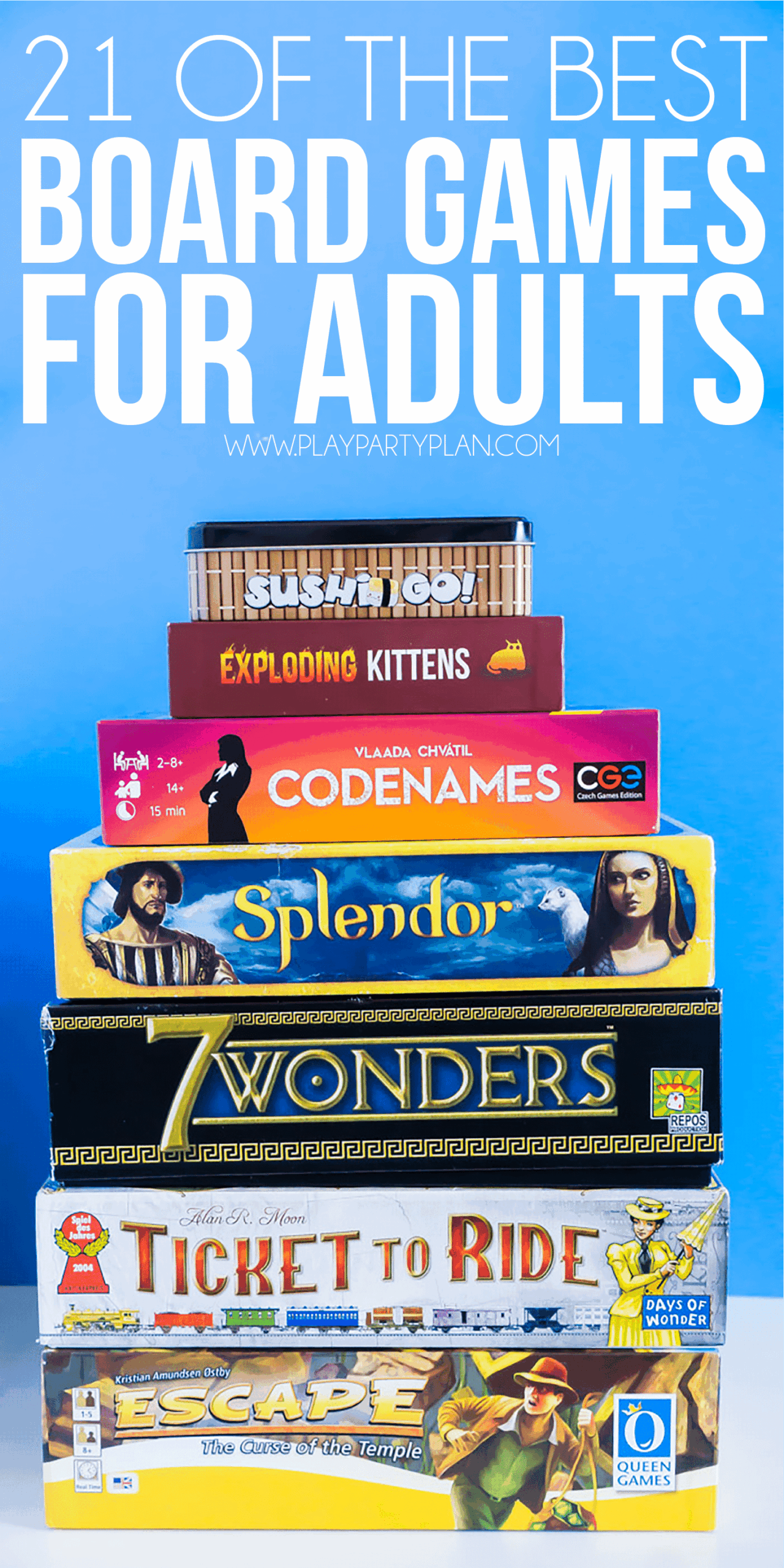 21 Fun Board Games To Rock Your Game Night Play Party Plan