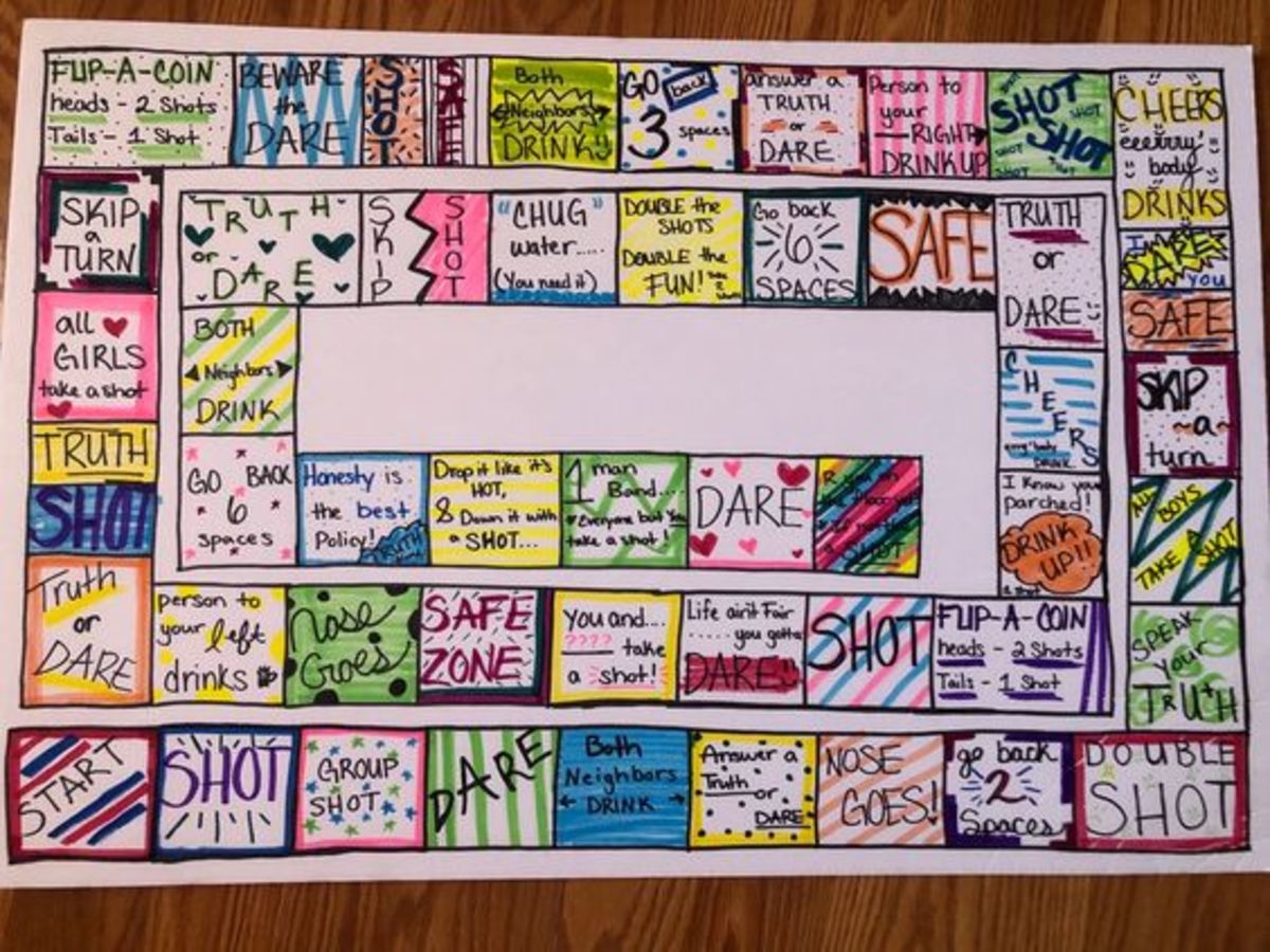 drinking board games diy