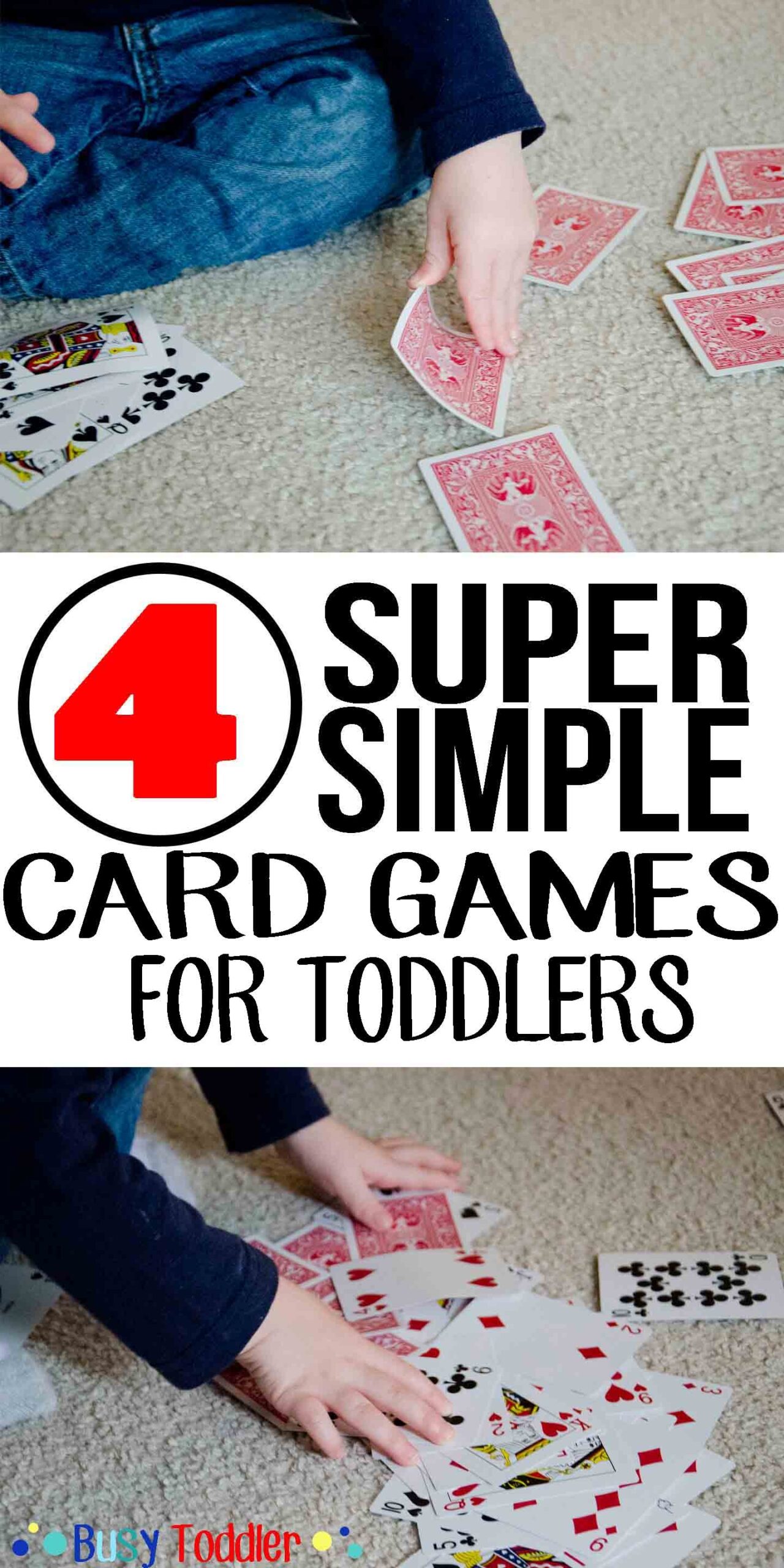 4 Simple Card Games Busy Toddler