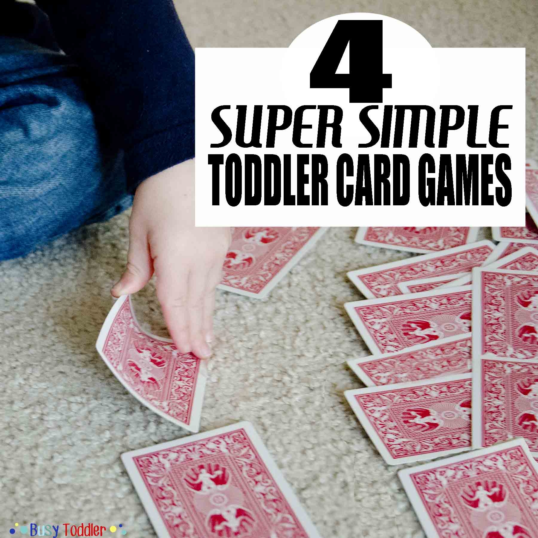 4 Simple Card Games Busy Toddler