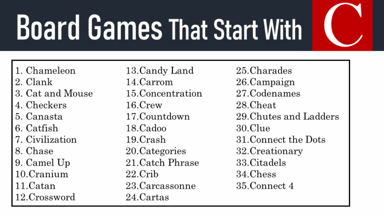 50 Board Games That Start With C EngDic