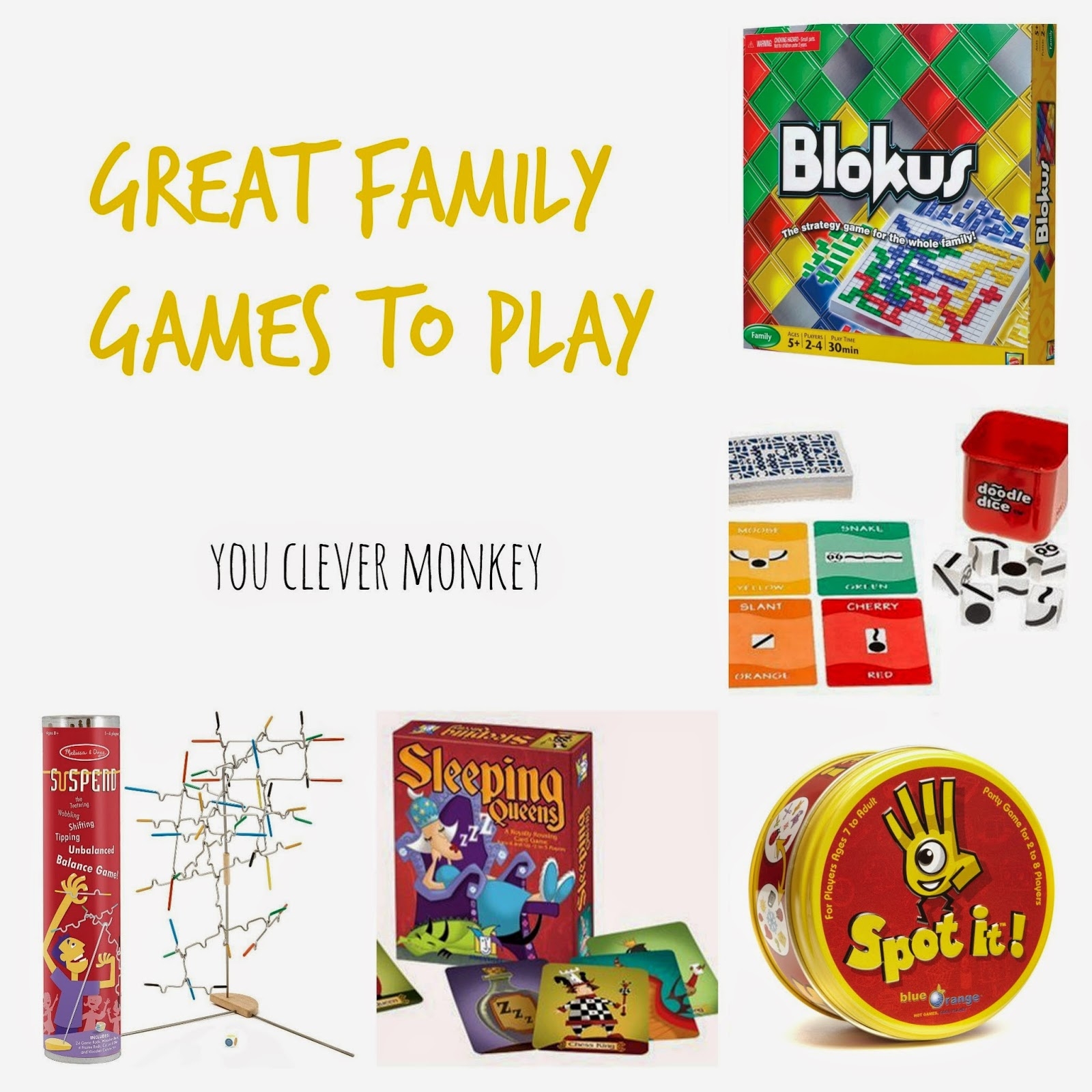 8 MUST HAVE FAMILY BOARD GAMES You Clever Monkey