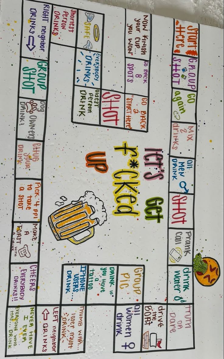 Adult Game Board