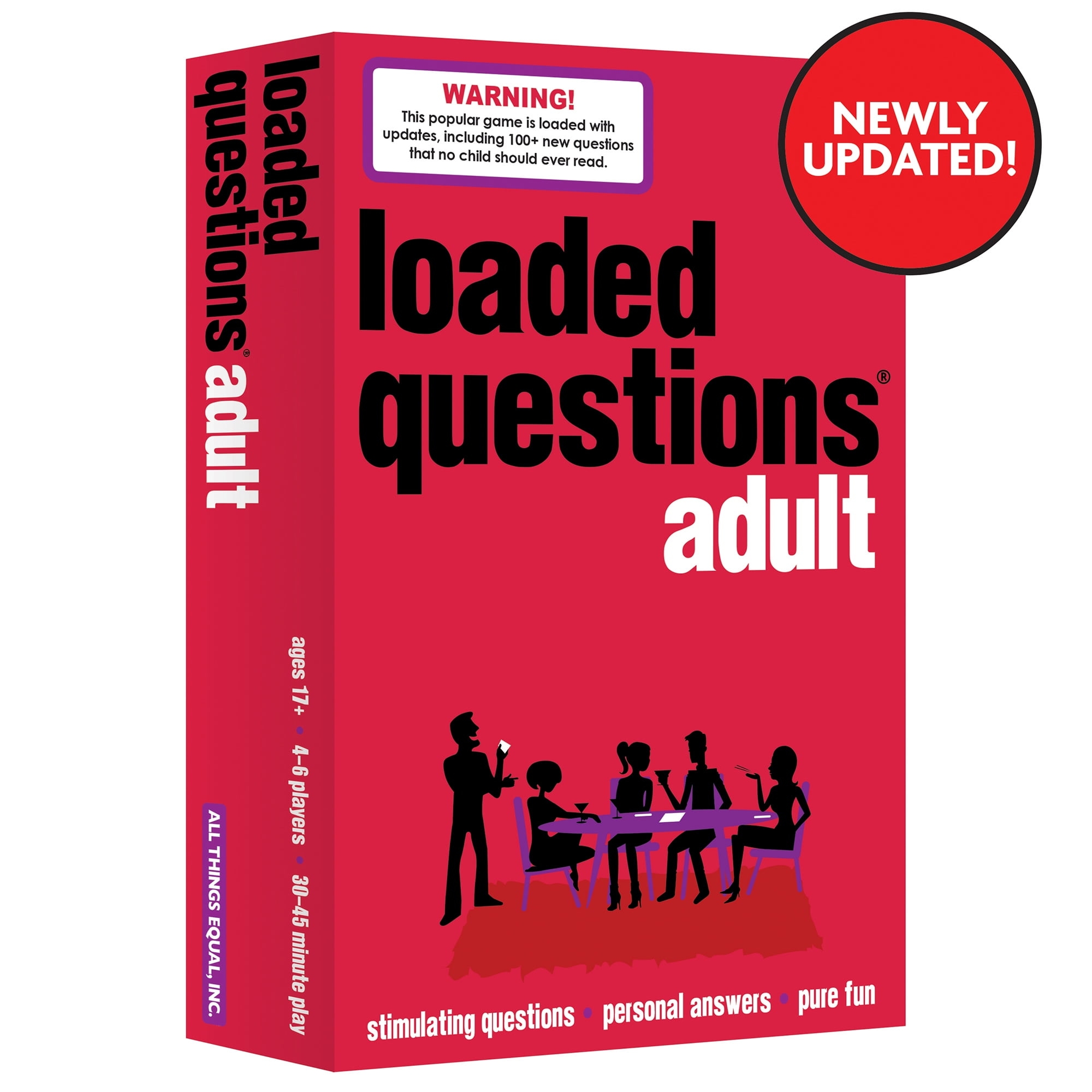ADULT LOADED QUESTIONS A Rousing Adult Party Game From All Things Equal Inc Red Walmart