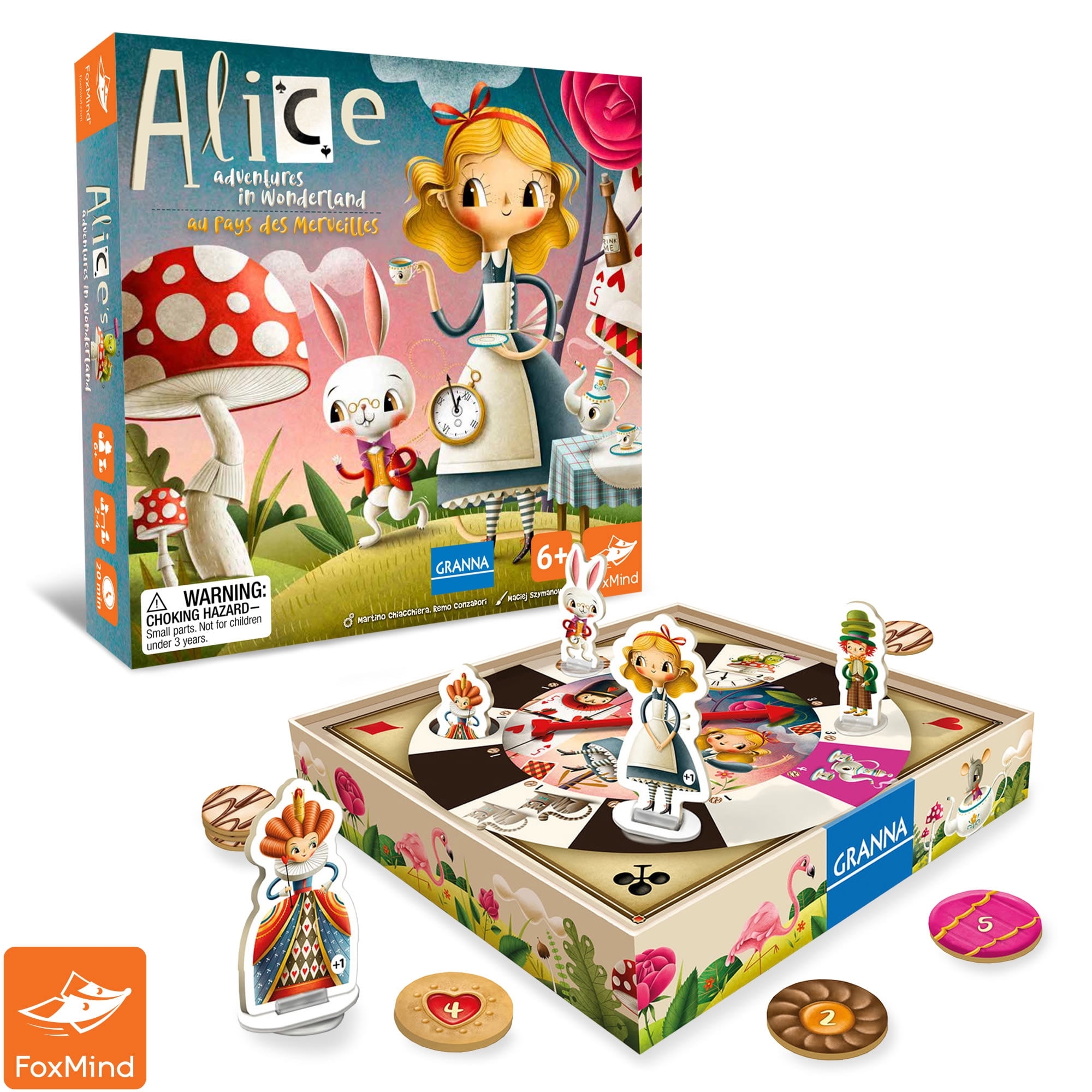 Alice s Adventures In Wonderland Granna Fairytale Board Game 2 4 Players Walmart
