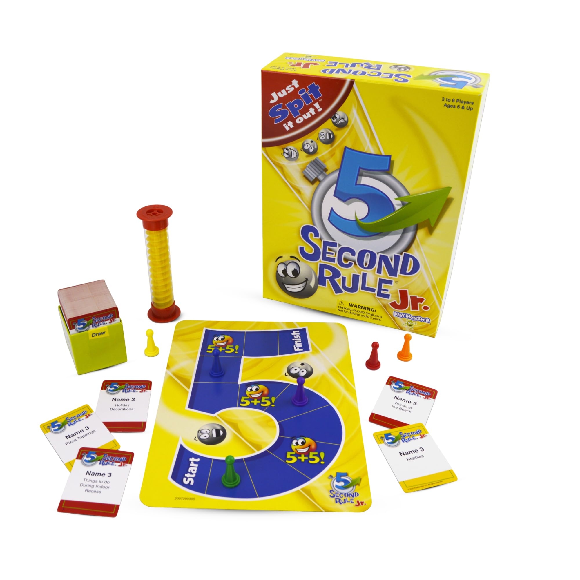 Amazon 5 Second Rule Game Jr Simple Questions Card Game For Family Fun Party Kids Travel Game Night Sleepovers Think Fast And Shout Out Answers For Ages 6 