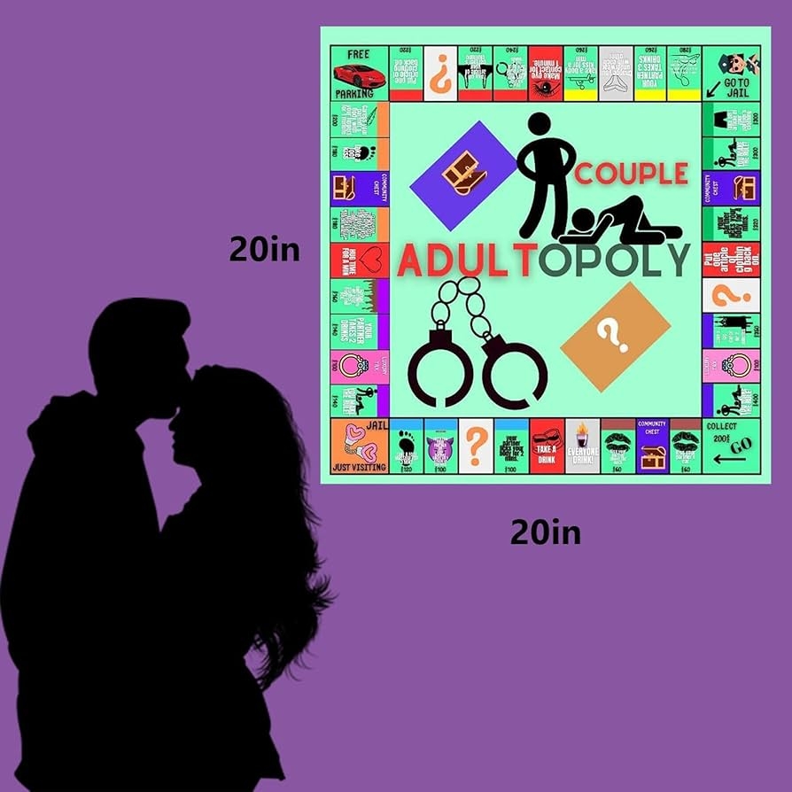 Amazon Adultopoly Board Game Adult Opoly Board Game Loveopoly Game Loveopoly Board Game Couple Adultopoly Board Game Adult Opoly Board Game Couple Game Card Board Game Props For Date Night 1Set 
