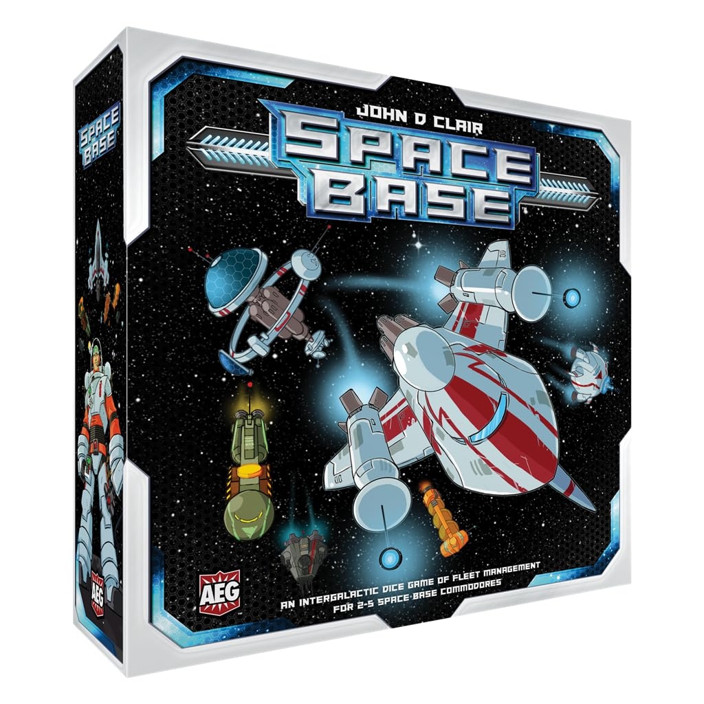 Amazon AEG Space Base Space Exploration Engine Building Interactive Family Dice Game Blend Of Strategy Luck Easy To Learn 2 5 Players Ages 10 Toys Games