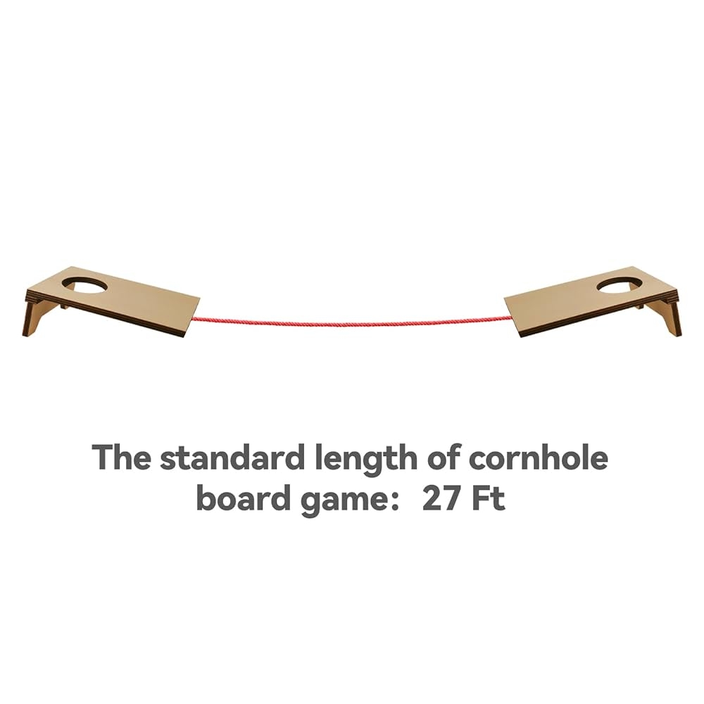 Amazon AIWEILUCK Cornhole Boards Distance Setup Tool Cornhole Game Measuring Device Place Your Cornhole Boards The Perfect 27FT Every Time Sports Outdoors