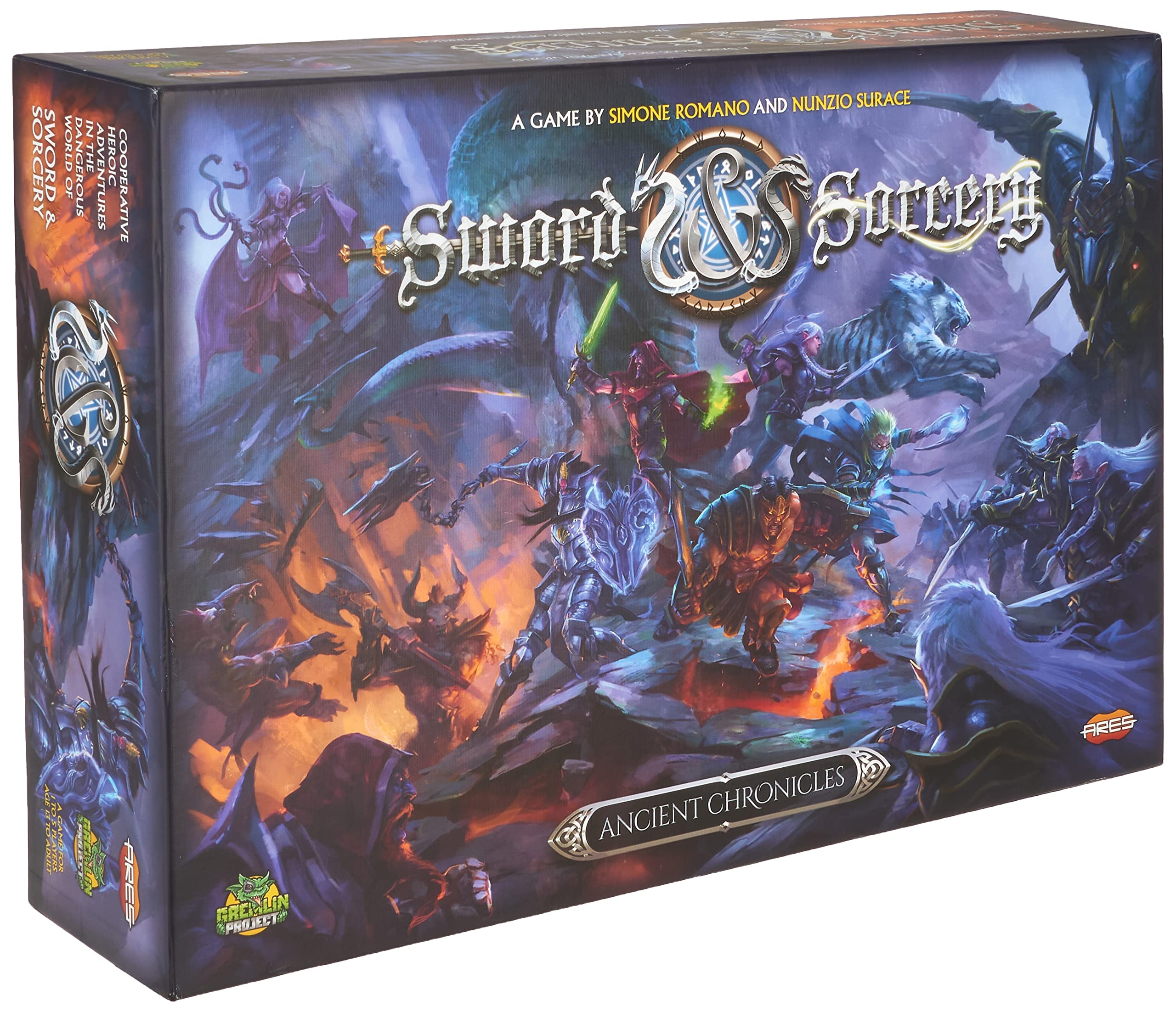 Amazon Ares Games Sword Sorcery Ancient Chronicles Core Set A Board Game 1 5 Players Board Games For Family 60 Minutes Of Gameplay For Kids And Adults Ages 14 