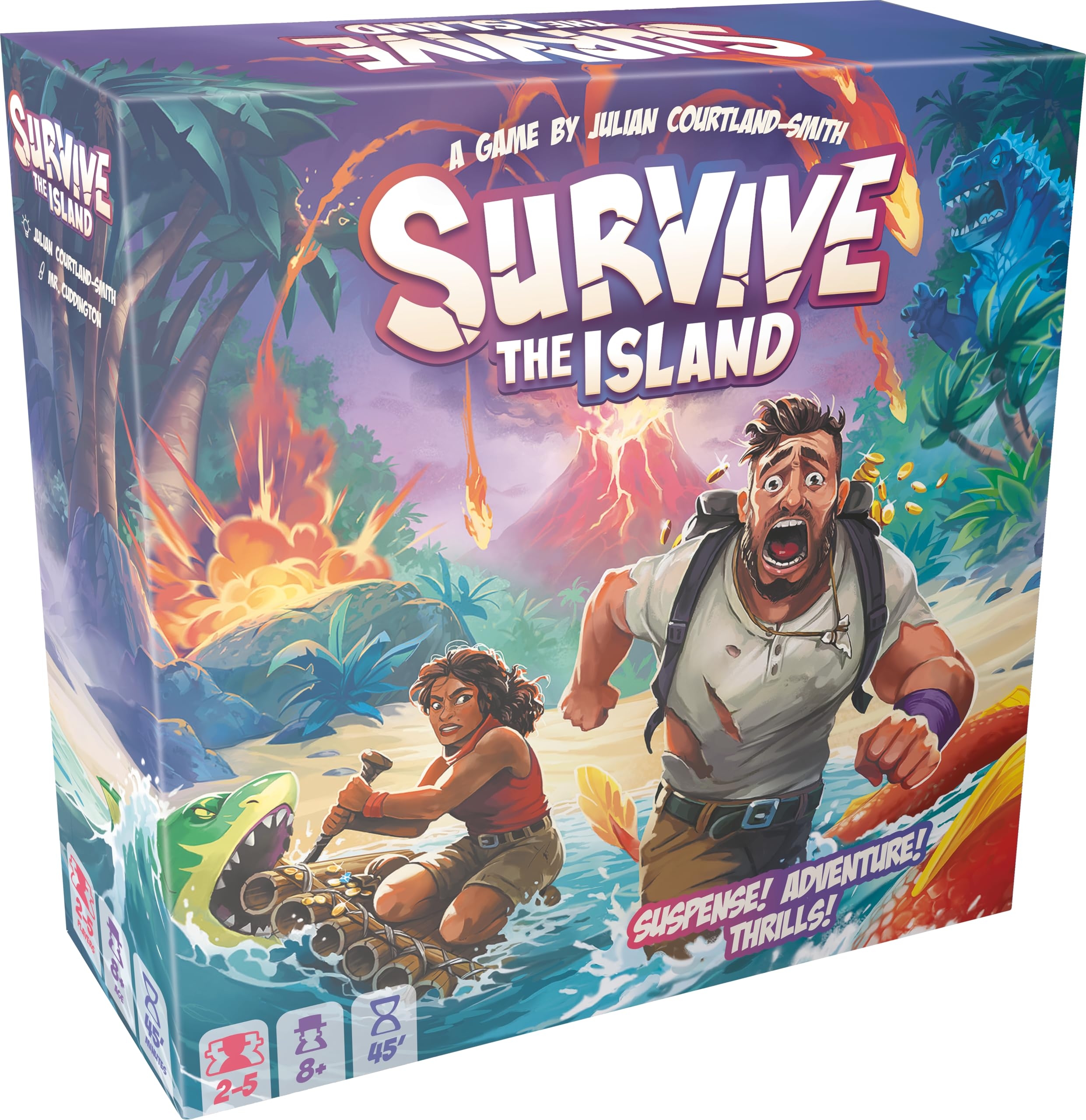 Amazon Asmodee Survive The Island Board Game 2024 Edition Thrilling Escape Adventure With New Monsters Fun Strategy Game For Kids Adults Ages 8 2 5 Players 45 Minute Playtime Toys Games