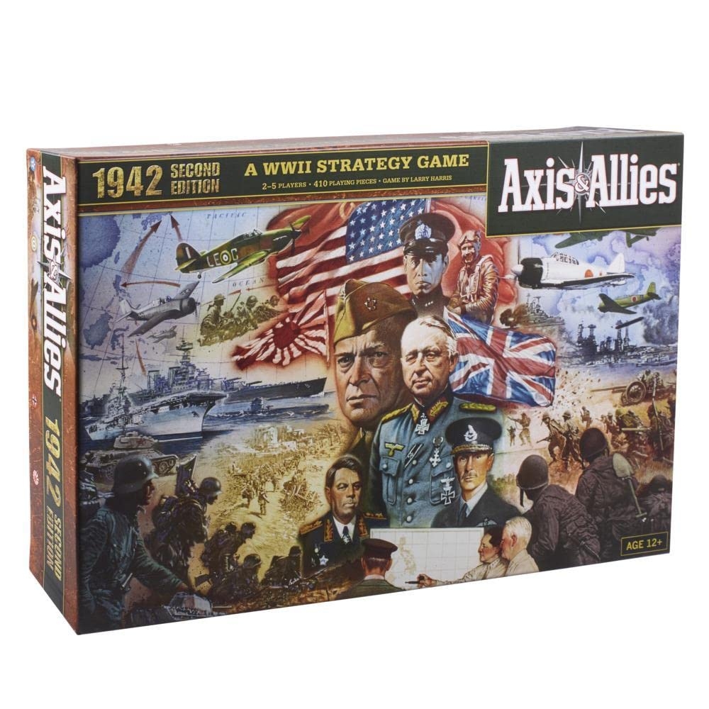 Amazon Avalon Hill Axis Allies 1942 Second Edition WWII Strategy Board Game With Extra Large Gameboard Ages 12 And Up 2 5 Players Toys Games