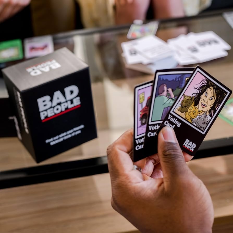 Amazon BAD PEOPLE Party Game Find Out What Your Friends Really Think Of You Hilarious Adult Card Game For Fun Parties And Board Games Night With Your Group Toys