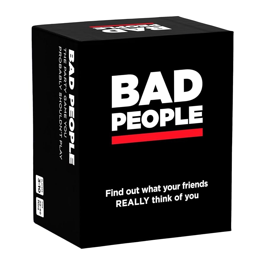 Amazon BAD PEOPLE Party Game Find Out What Your Friends Really Think Of You Hilarious Adult Card Game For Fun Parties And Board Games Night With Your Group Toys