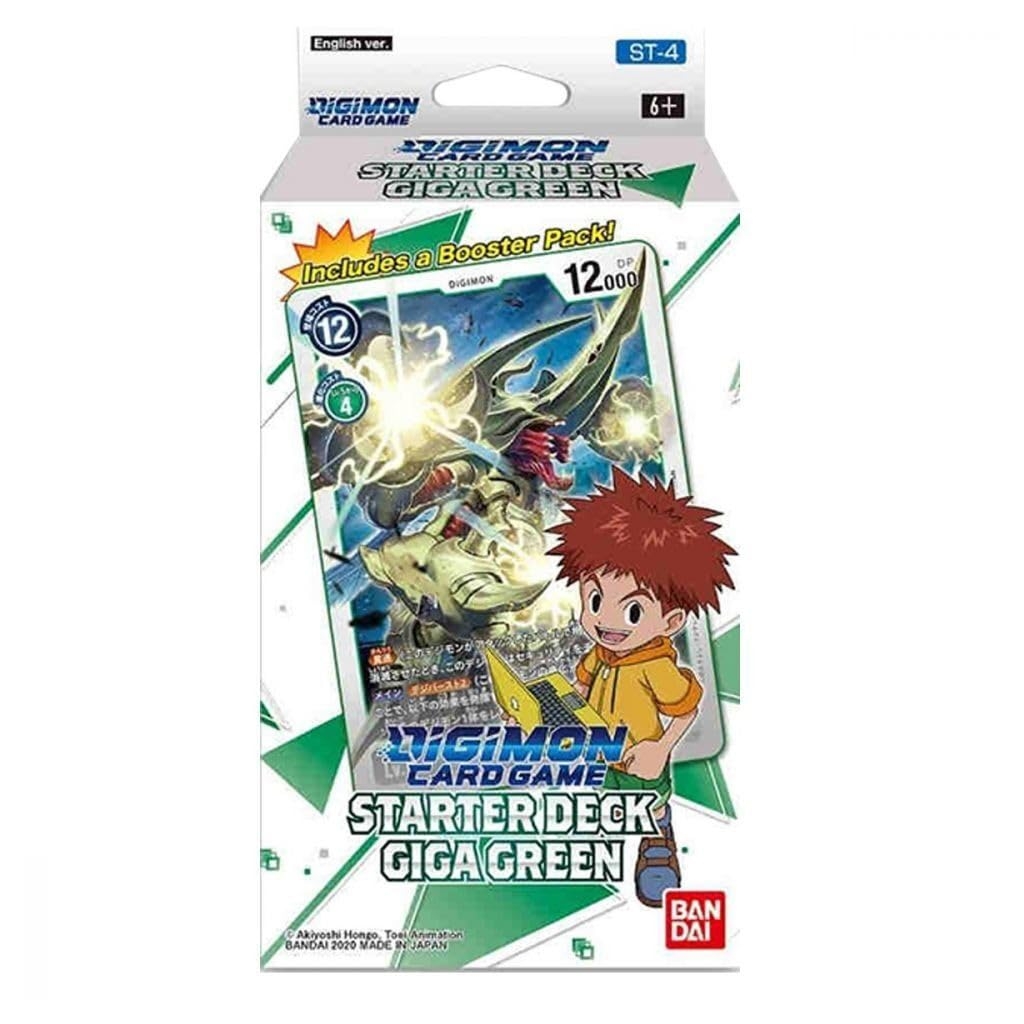 Amazon BANDAI Digimon Card Game Starter Deck 04 GIGA Green Chromes Trading Cards And Accessories 185549 Multicoloured Toys Games