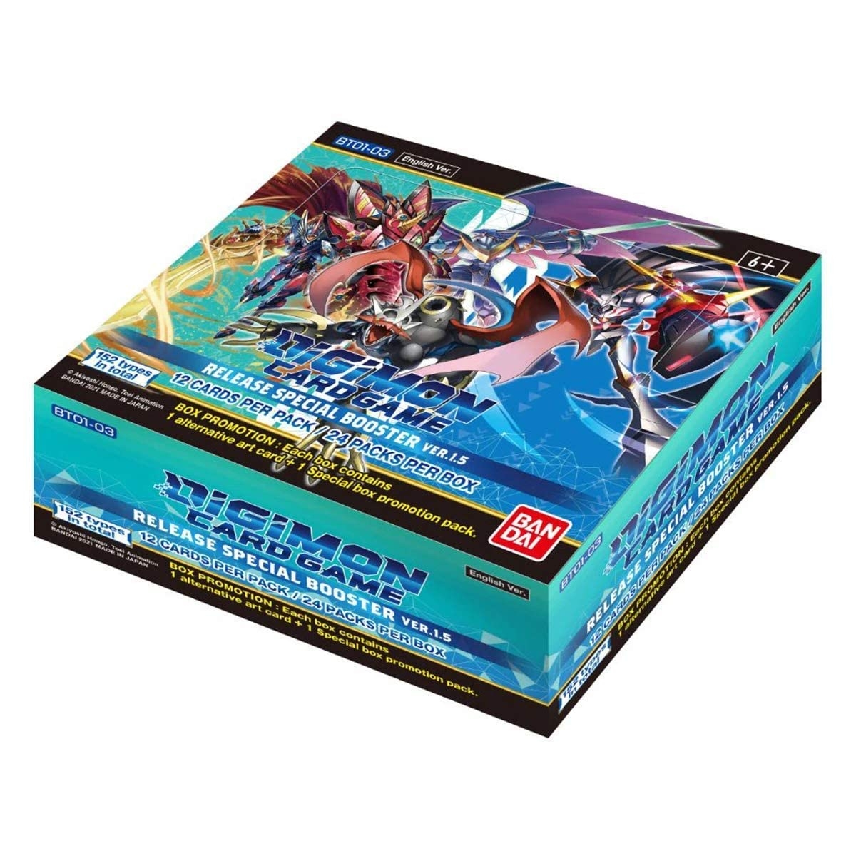 Amazon Bandai Digimon English TCG V1 5 Core Booster Box 24 Packs Trading Card Game Toys Games
