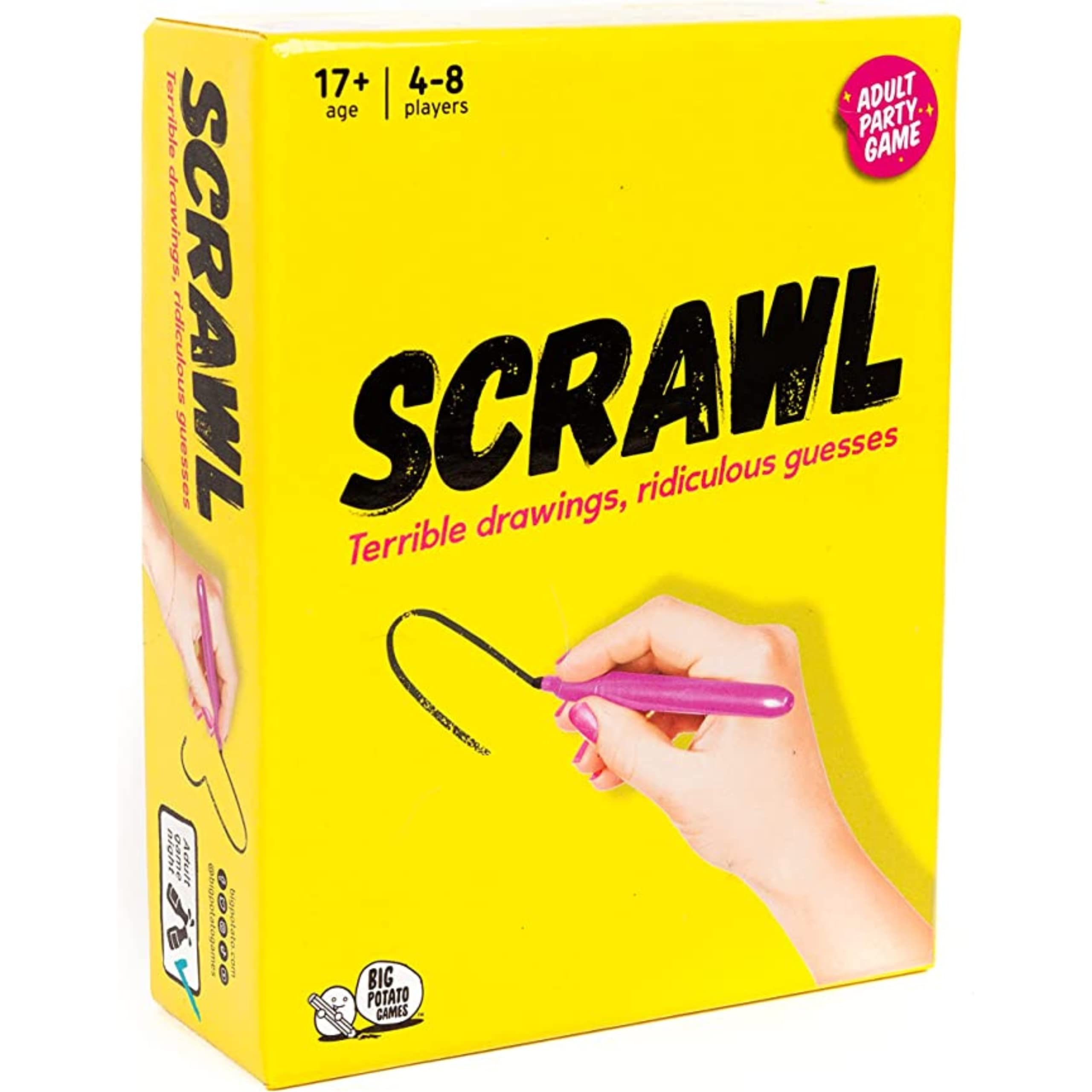 Amazon Big Potato Scrawl Adult Board Game Terrible Drawings And Ridiculous Guesses Hilarious Board Game For Adults Toys Games