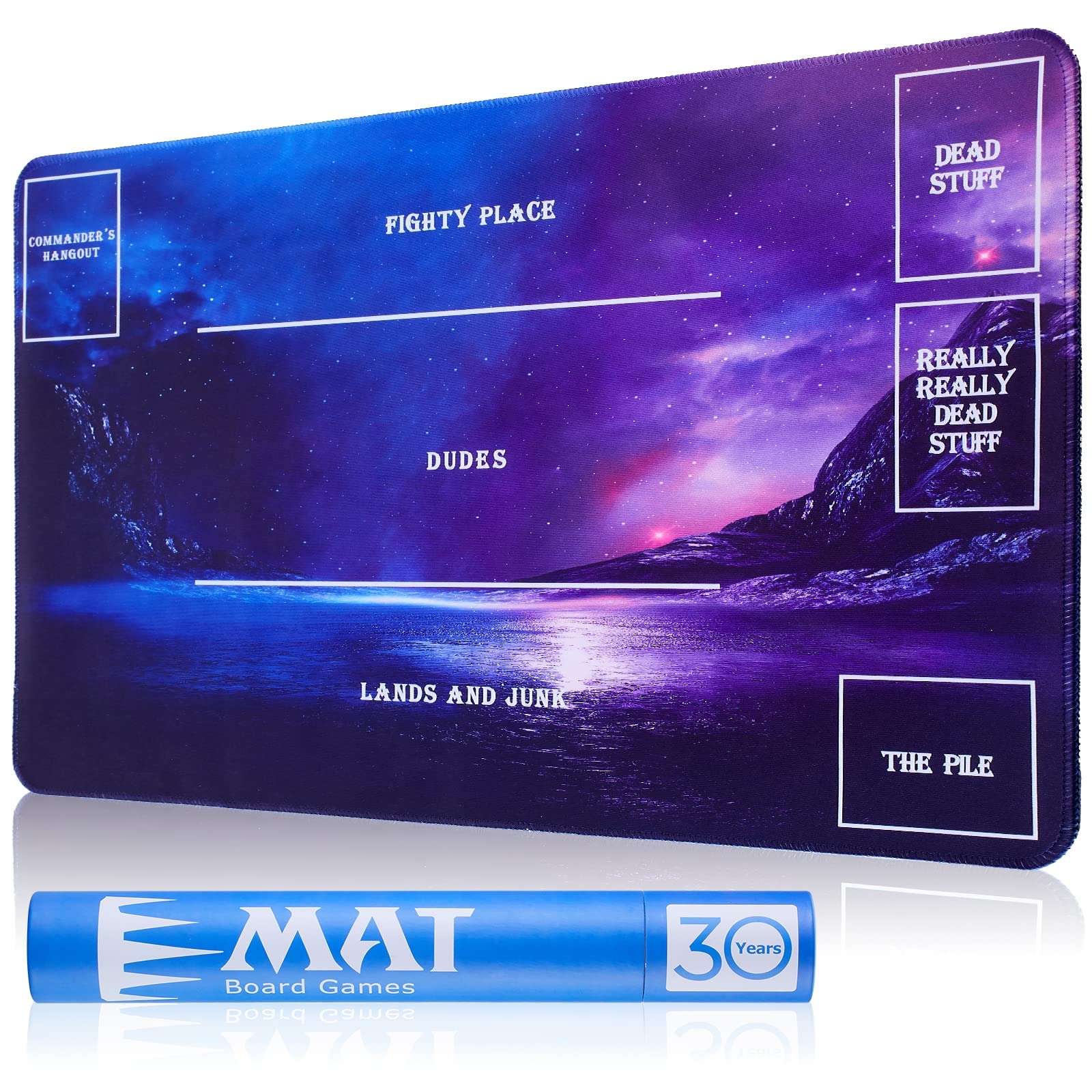 Amazon Biouai Playmat For MTG Magic The Gathering Stitched Play Mat With Tube Case For MTG Card Game Playing Starry Zones Toys Games