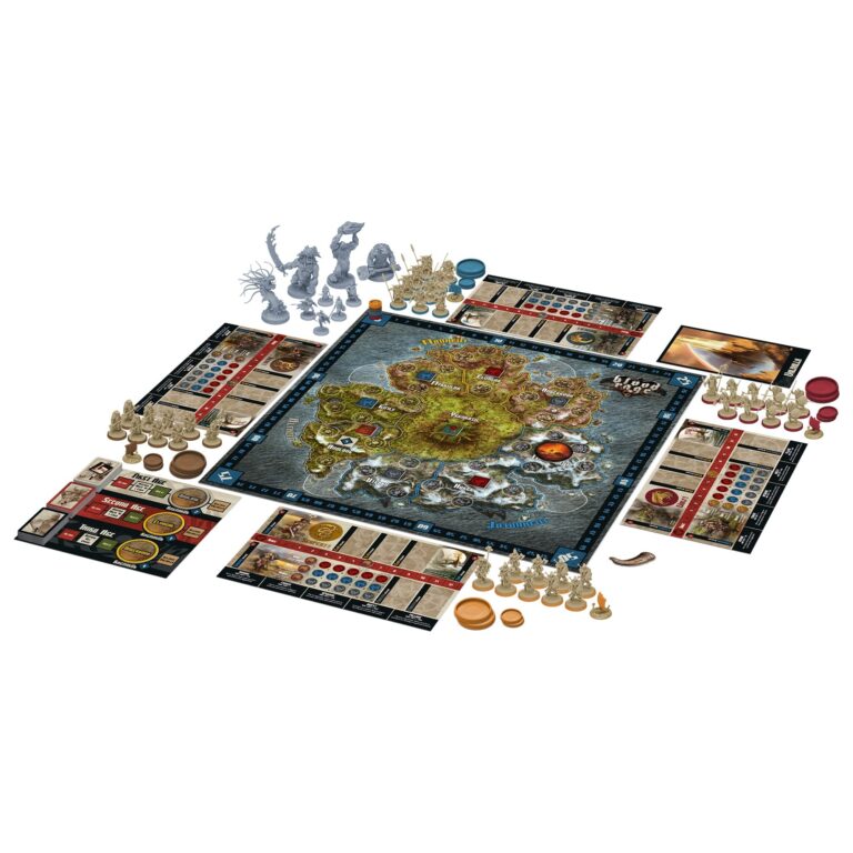 Amazon Blood Rage Core Box Strategy Game Viking Fantasy Board Game Tabletop Miniatures Battle Game For Adults And Teens Ages 14 2 4 Players Avg Playtime 60 90 Mins Made By CMON Toys Games