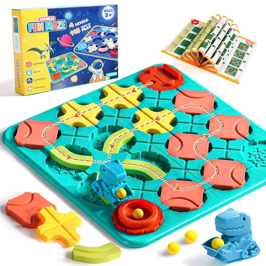 Amazon Board Games For Kids Toys For Girls Boys Ages 5 7 Year Old Girl Birthday Gifts Boys Toys Logic Puzzles Road Builder Preschool Learning Toys Educational Toys STEM Games For Kids Ages