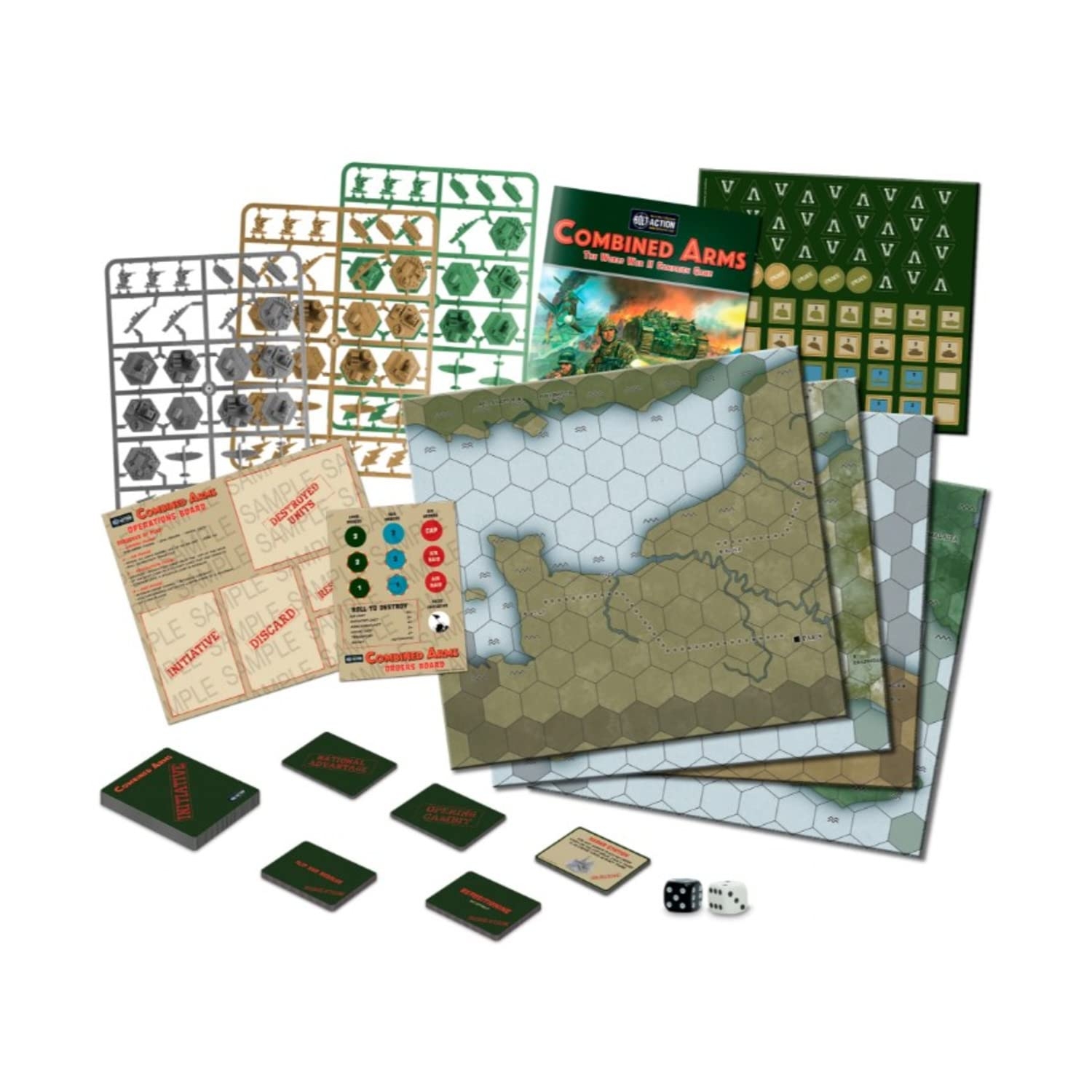 Amazon Bolt Action Combined Arms The World War II Campaign Board Game Military Table Top Wargaming Plastic Model Kit 401010014 Video Games