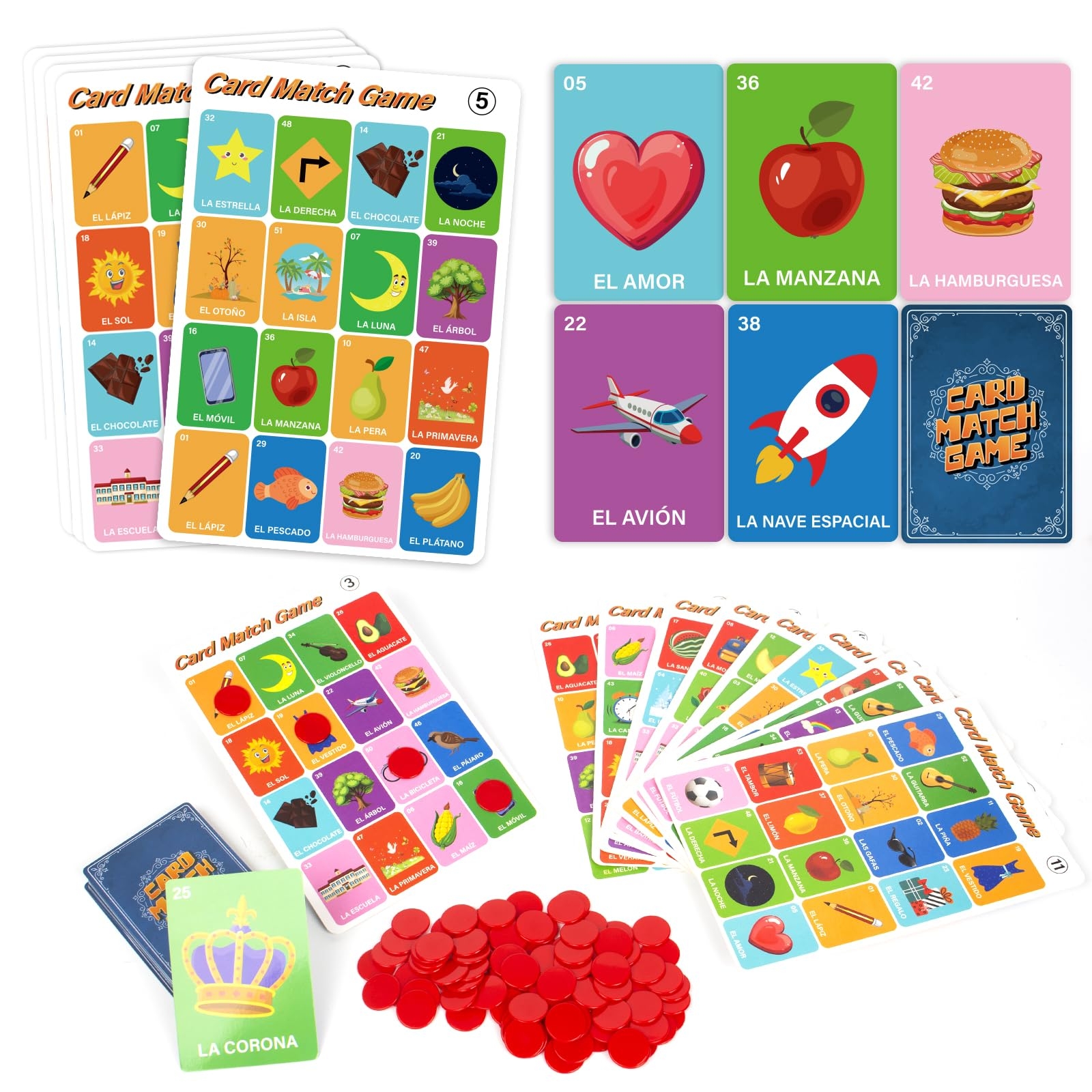 Amazon Bosctanuc Loteria Mexican Bingo Original Spanish Playing Cards Games Juegos De Mesa En Espa ol Para Bingo Games For Kindergarten Learning Spanish Preschool Learning Activities Family Board Games Toys Games