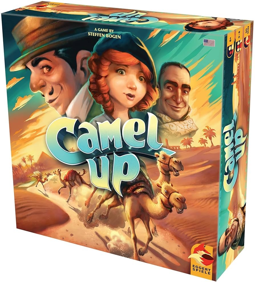Amazon Camel Up Second Edition Strategy Dice Game Family Board Game For Adults And Kids Ages 8 And Up 3 To 8 Players Average Playtime 30 45 Minutes Made By Eggertspiele Toys Games