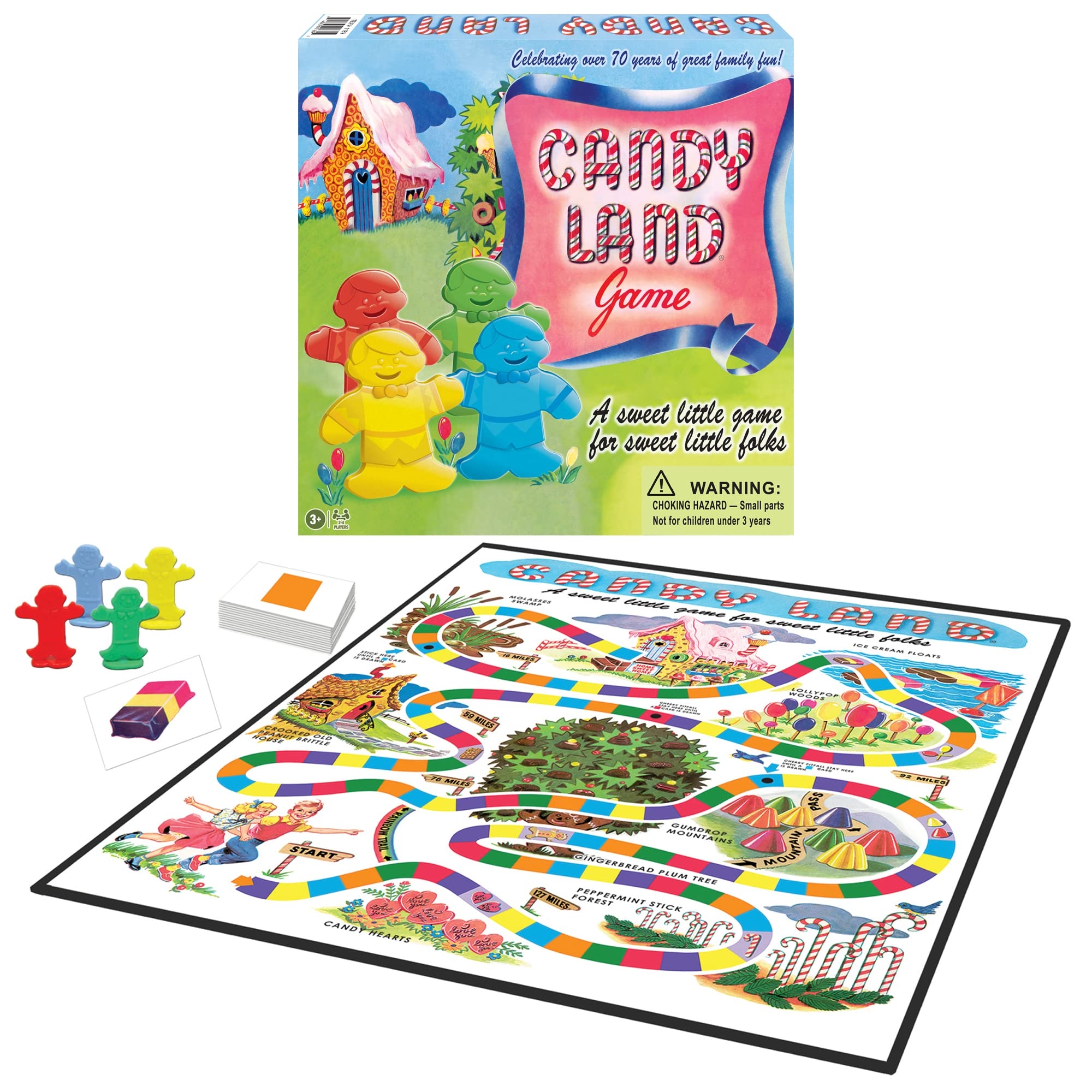 Amazon Candy Land With Retro Artwork By Winning Moves Games USA Classic Edition Celebrating Over 70 Years A Sweet Little Game For Sweet Little Folks Rite Of Passage Game For 2 4 Players 
