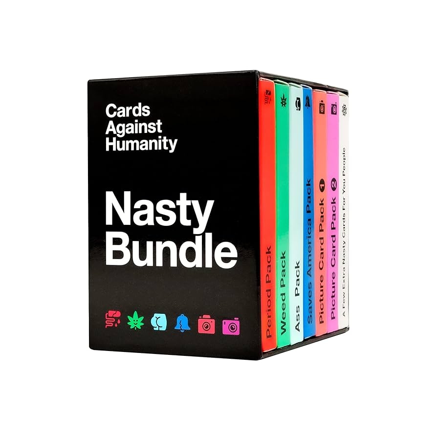 Amazon Cards Against Humanity Nasty Bundle 6 Nasty Themed Packs 10 All New Cards Toys Games