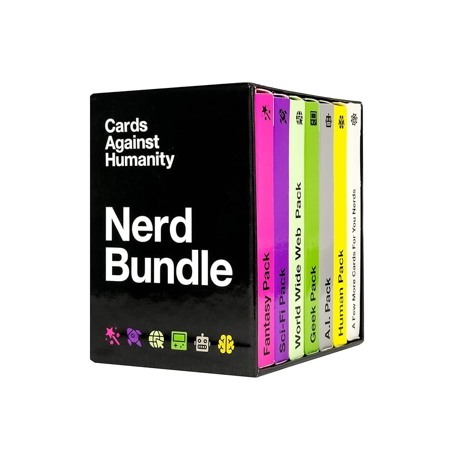 Amazon Cards Against Humanity Nerd Bundle 6 Nerdy Themed Packs 10 All New Cards Toys Games
