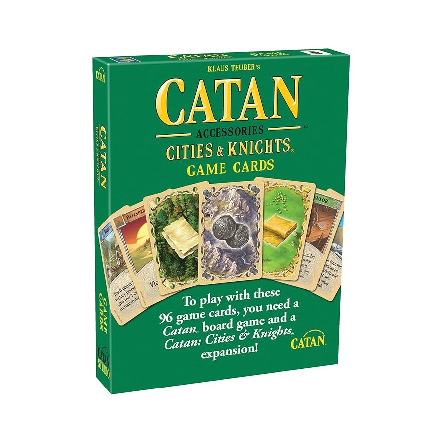 Amazon CATAN Cities Knights Replacement Game Cards Complete Set Of 95 Game Cards For The Cities Knights Board Game Expansion Sold Separately Board Game Accessories Made Studio