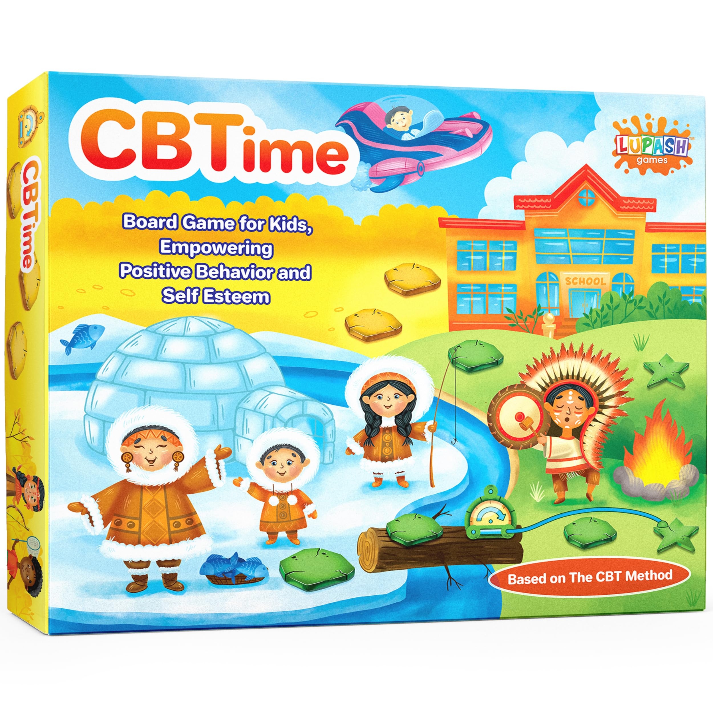 Amazon CBTime Therapy Games For Kids Playing CBT Board Game For Coping Skills And Social Emotional Learning Activities Emotion Game Suitable For ADHD Learning Disability And More Toys Games